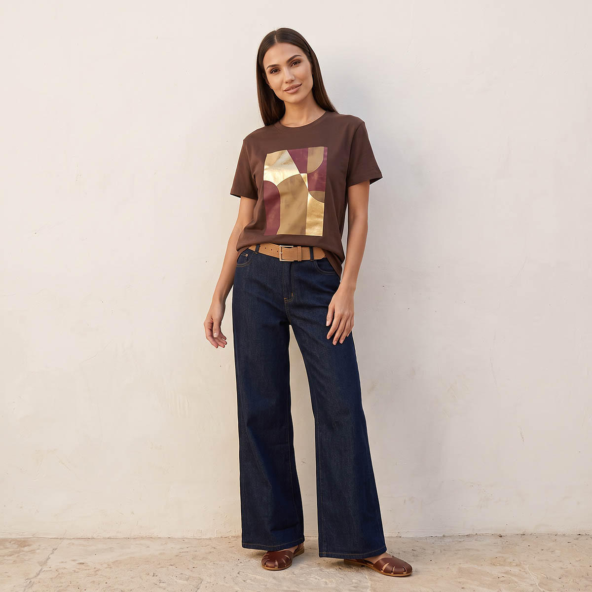 Splash Smart Cotton T-shirt with Graphic Print-women-clothing-tshirts-image-5