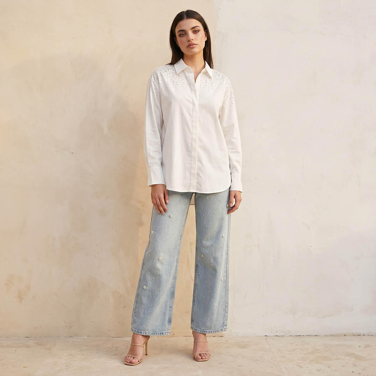 قميص قطن مزين من سبلاش سمارت-women-clothing-shirtsandblouses-shirts-image-3