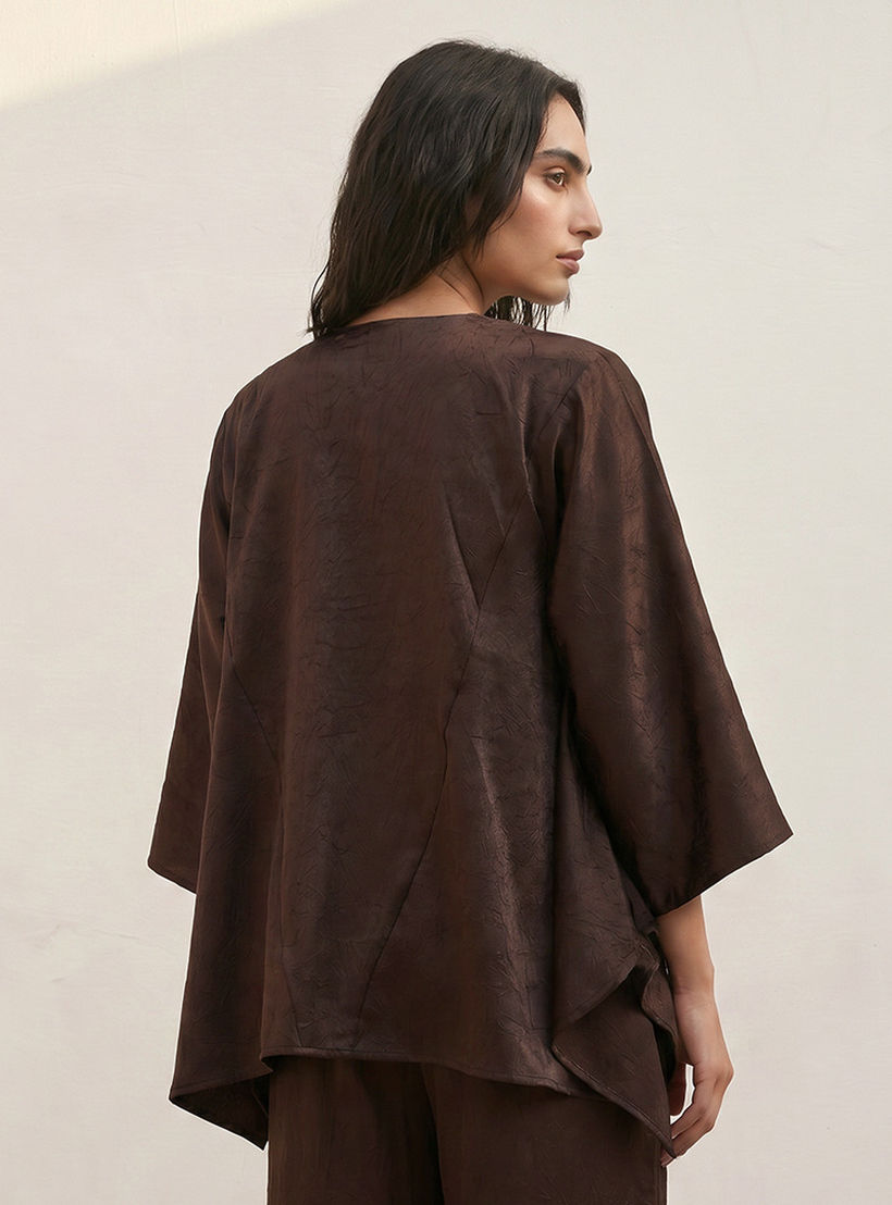 بلوزة بارزة الملمس برباط من سبلاش سمارت-women-clothing-shirtsandblouses-blouses-image-4