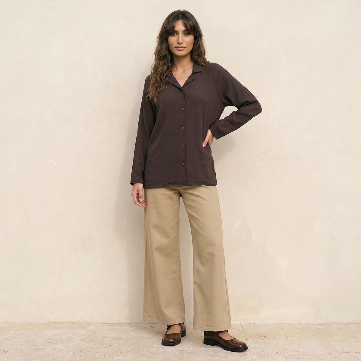 Splash Smart Shirt with Crinkle Textured Design-women-clothing-shirtsandblouses-shirts-image-5