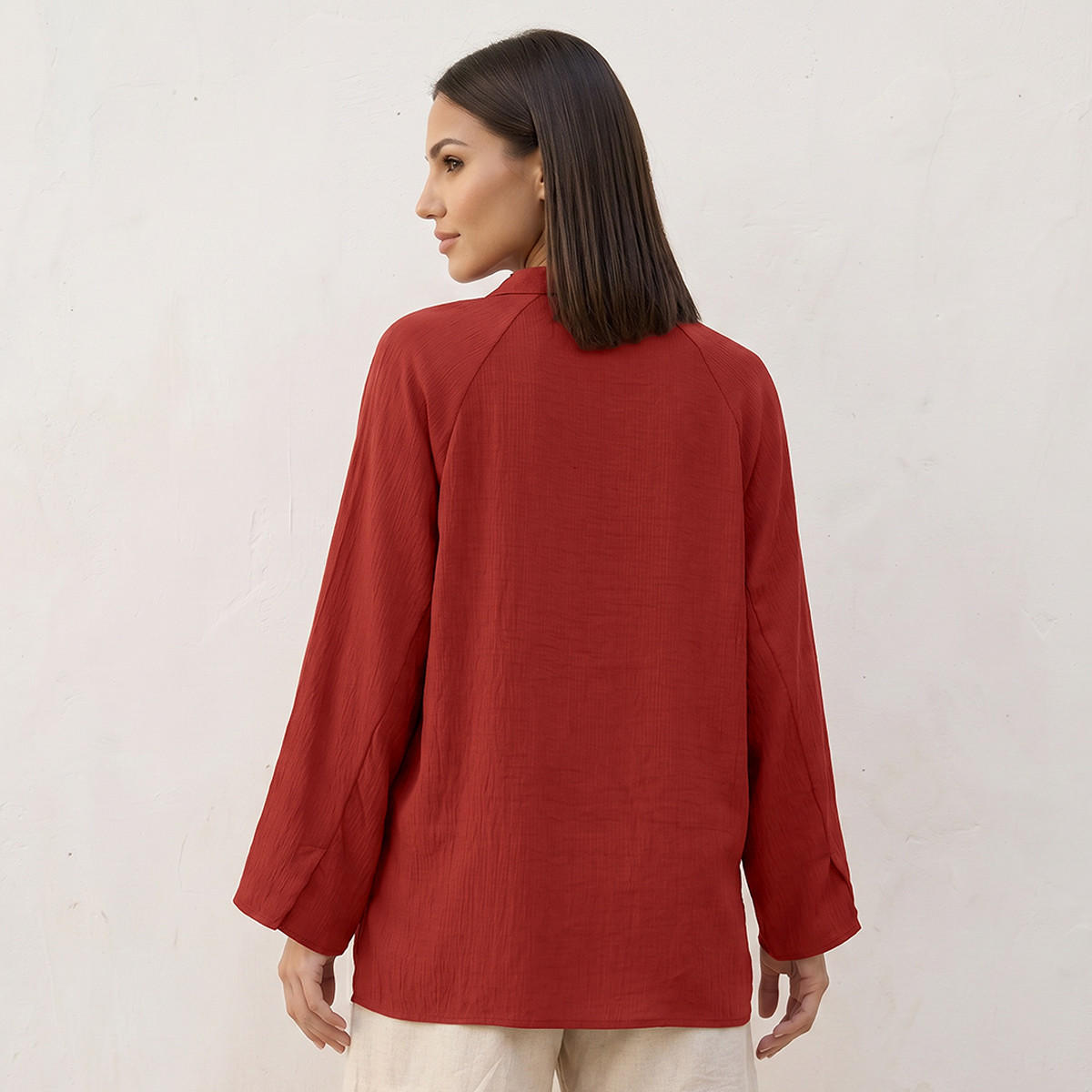 Splash Smart Shirt with Crinkle Textured Design-women-clothing-shirtsandblouses-shirts-image-4
