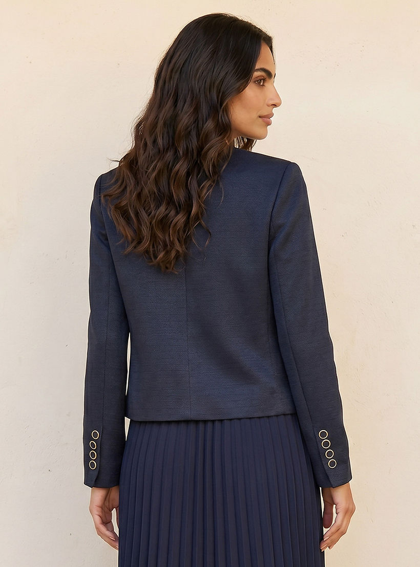 جاكيت شنييل راقي بتصميم عصري بزينة طية من سبلاش سمارت-women-clothing-coatsandjackets-jackets-image-4