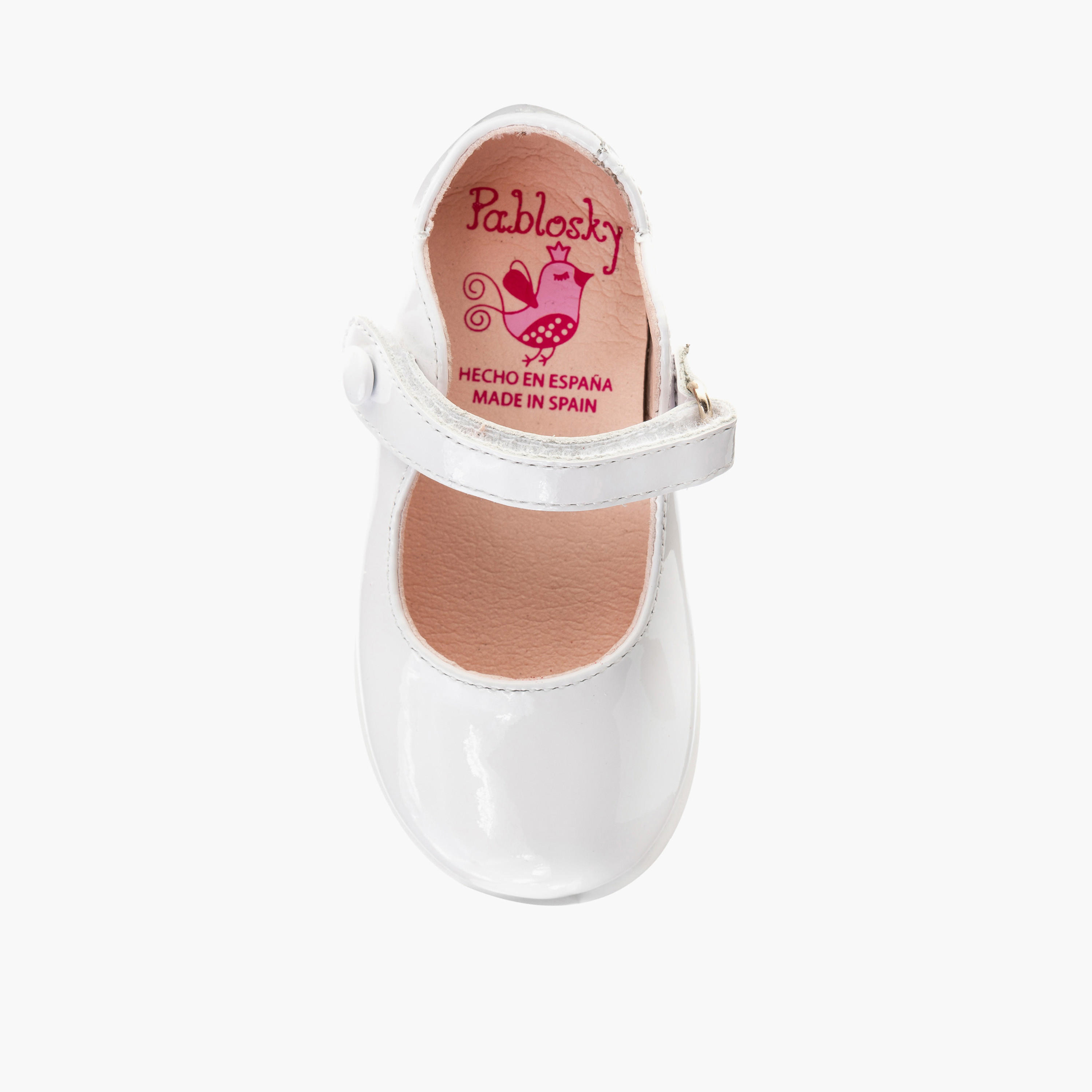 Pablosky Girls' Solid Mary Jane Shoes with Hook and Loop Closure-baby-girls-shoes-closedshoes-image-4