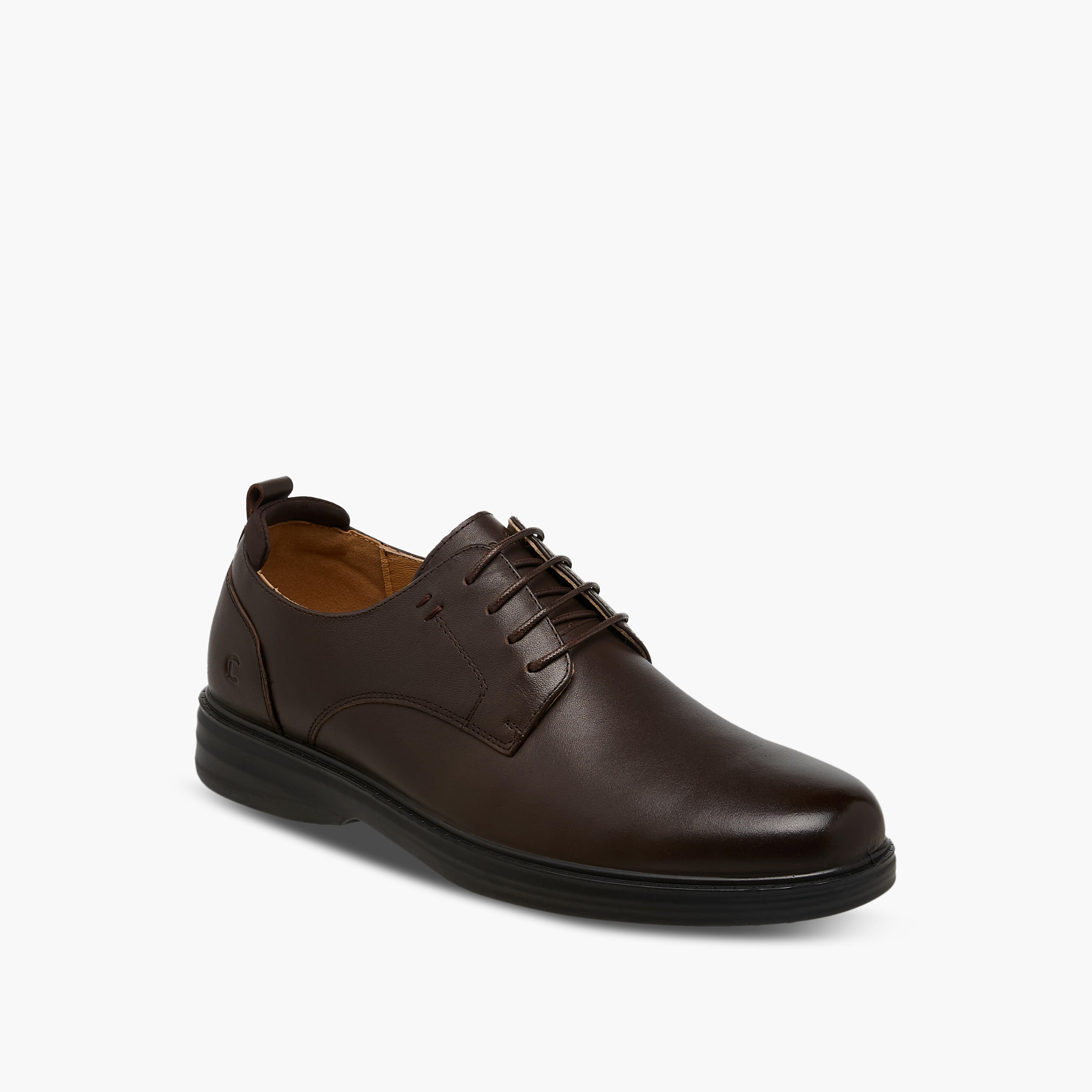 Le Confort Men Solid Lace-Up Leather Derby Shoes-men-shoes-formalshoes-image-2
