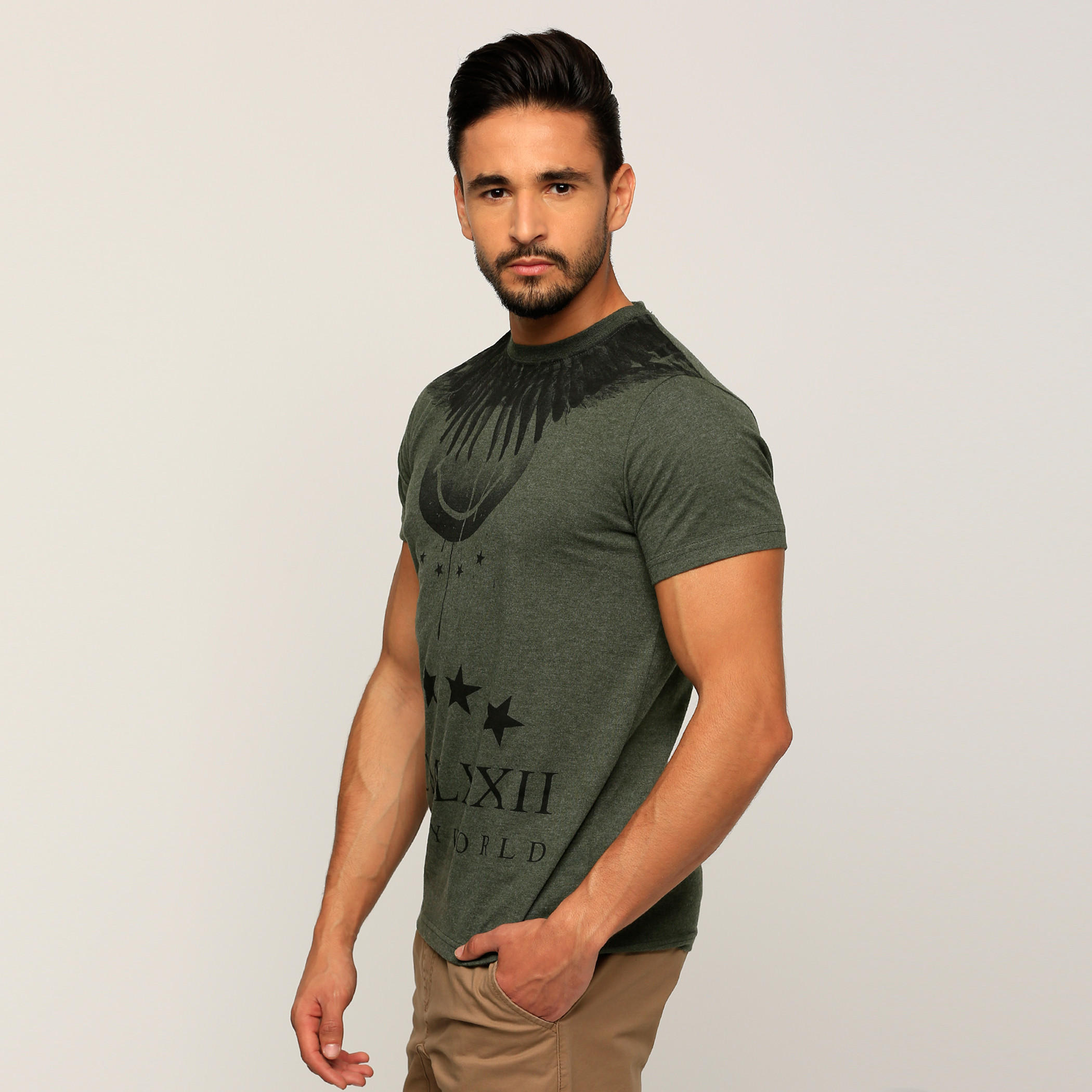 Smiley World Printed Round Neck T-Shirt with Short Sleeves-men-clothing-tshirtsandpolos-tshirts-image-3