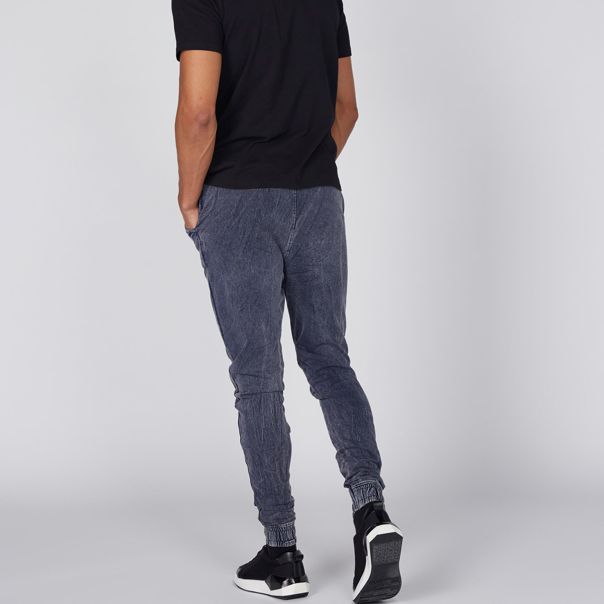 Smiley World Printed Full Length Pants with Cuffed Hem-men-clothing-bottoms-joggers-image-5