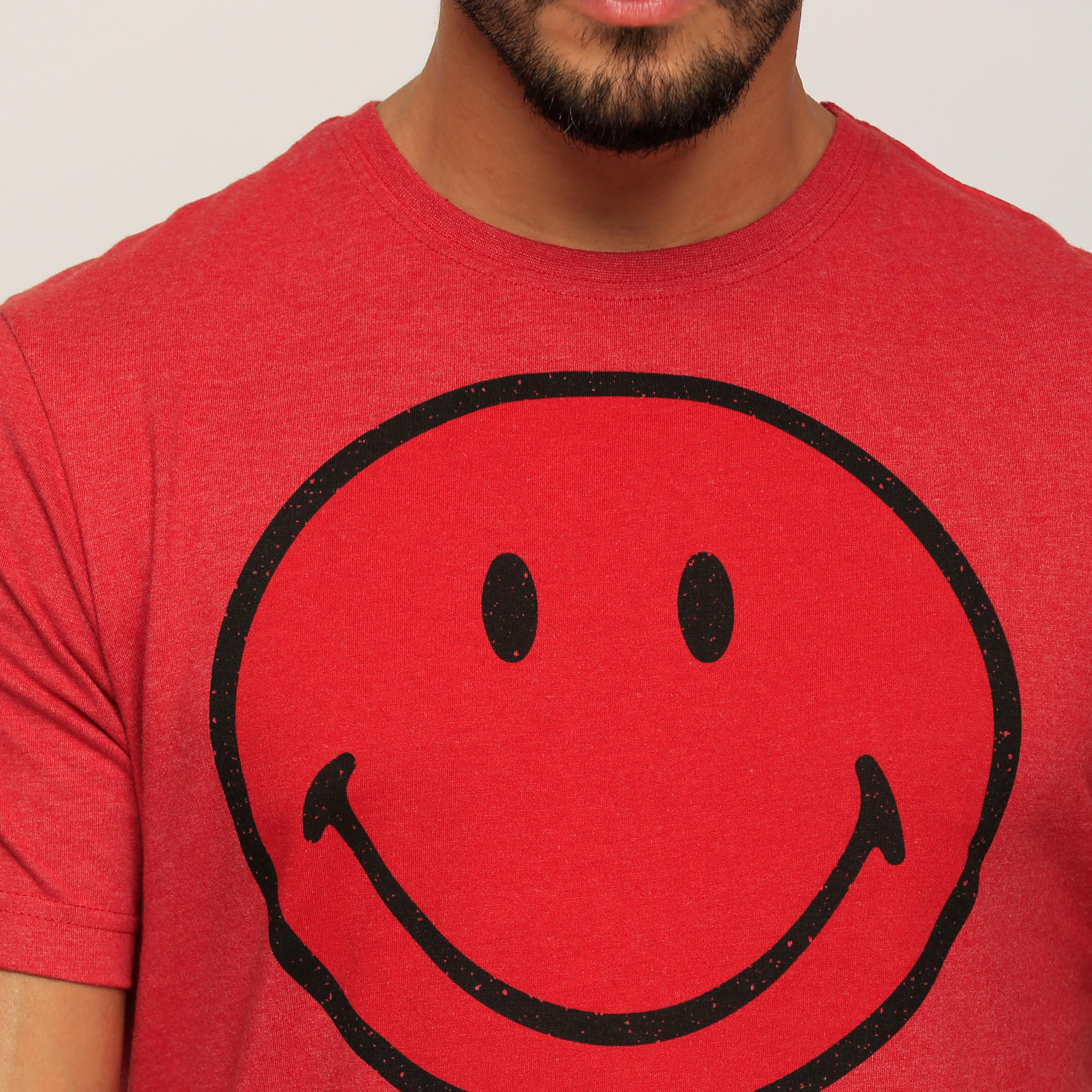 Smiley World Printed T-Shirt with Round Neck and Short Sleeves-men-clothing-tshirtsandpolos-tshirts-image-4