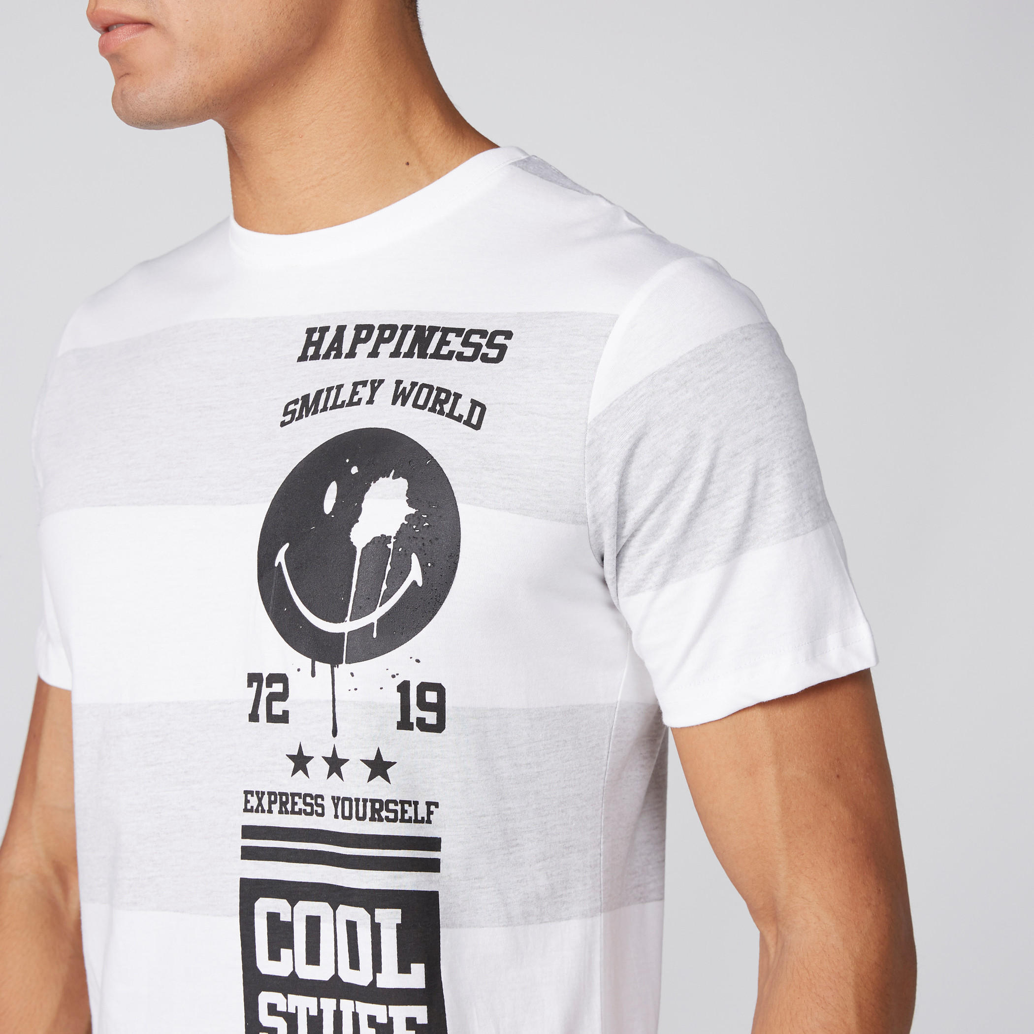 Smiley World Printed T-Shirt with Short Sleeves-men-clothing-tshirtsandpolos-tshirts-image-2