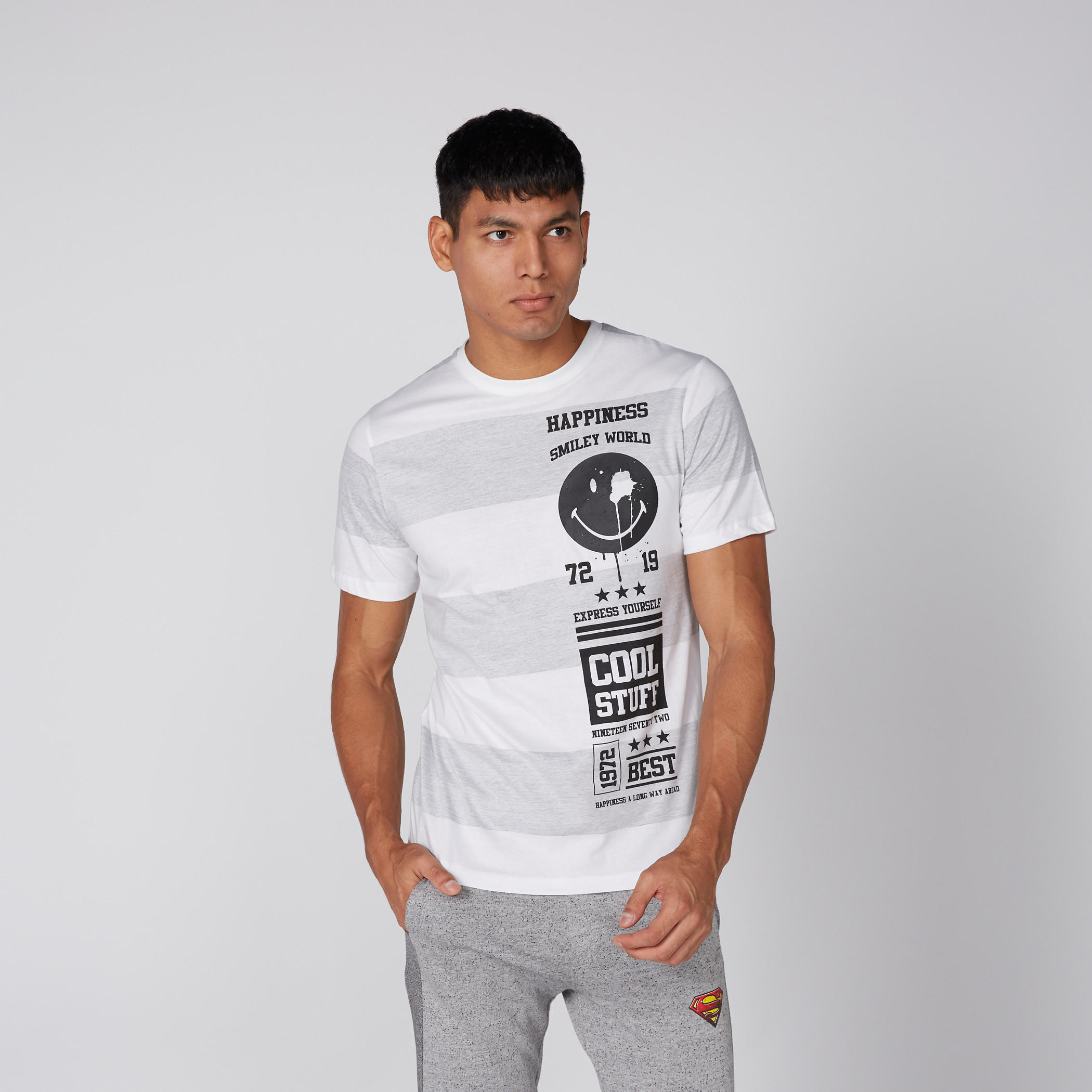 Smiley World Printed T-Shirt with Short Sleeves-men-clothing-tshirtsandpolos-tshirts-image-3