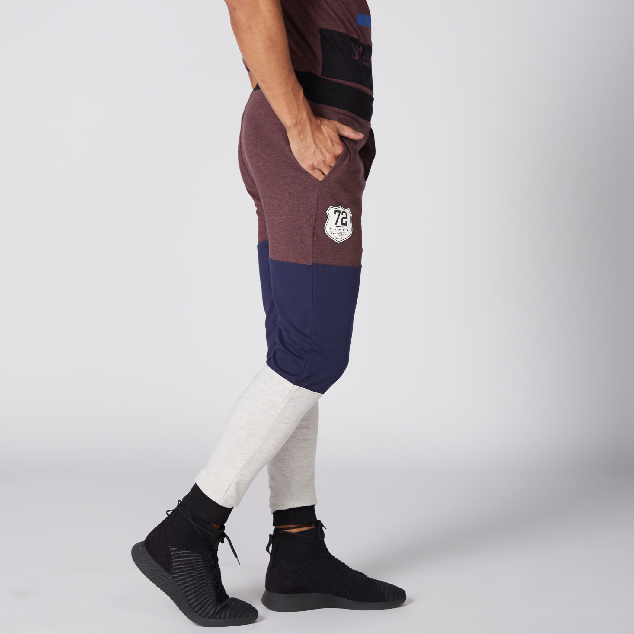 Smiley World Pocket Detail Jog Pants with Elasticised Waistband-men-clothing-bottoms-joggers-image-4