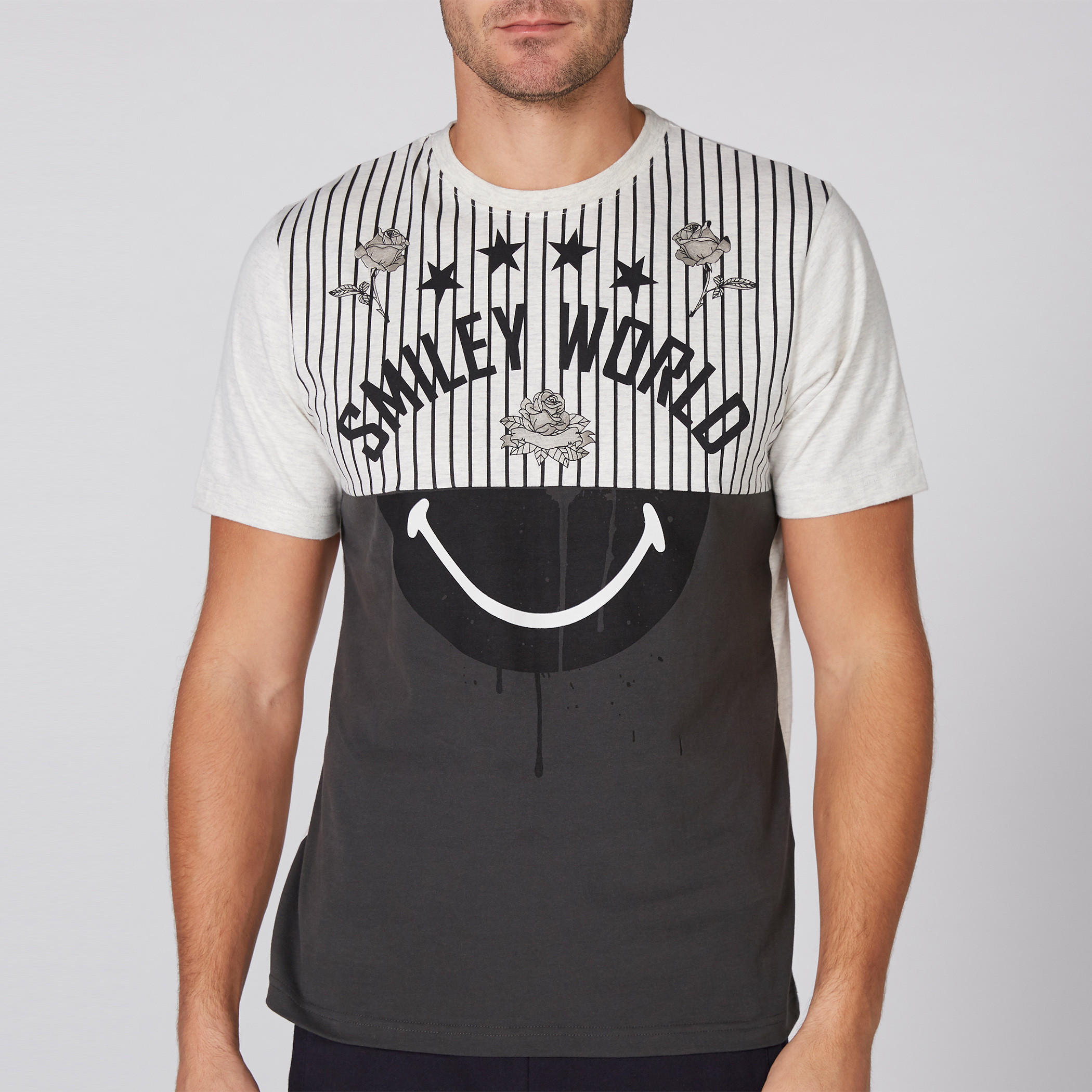 Smiley World Printed T-Shirt with Round Neck and Short Sleeves-men-clothing-tshirtsandpolos-tshirts-image-2