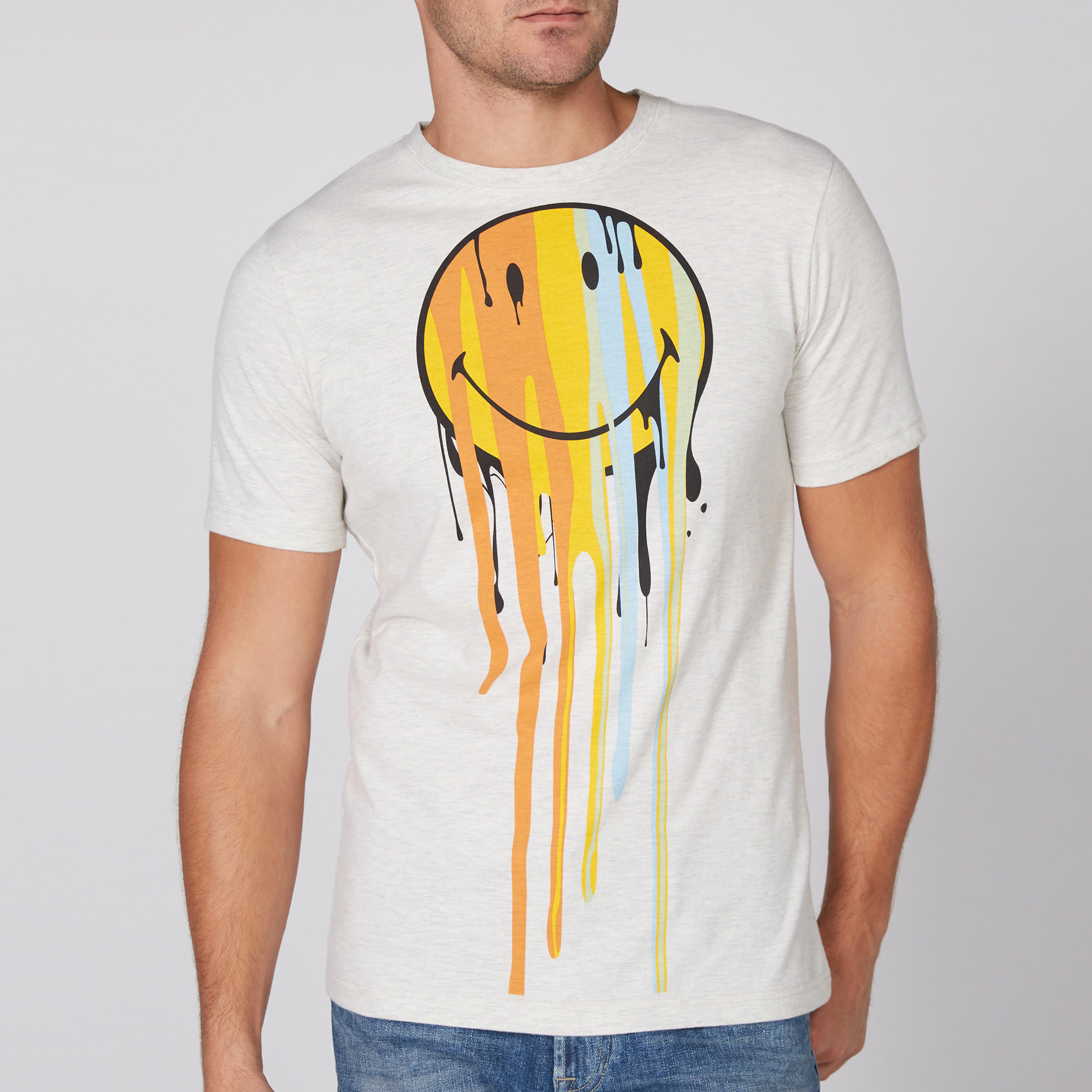 Smiley World Printed T-Shirt with Round Neck and Short Sleeves-men-clothing-tshirtsandpolos-tshirts-image-3