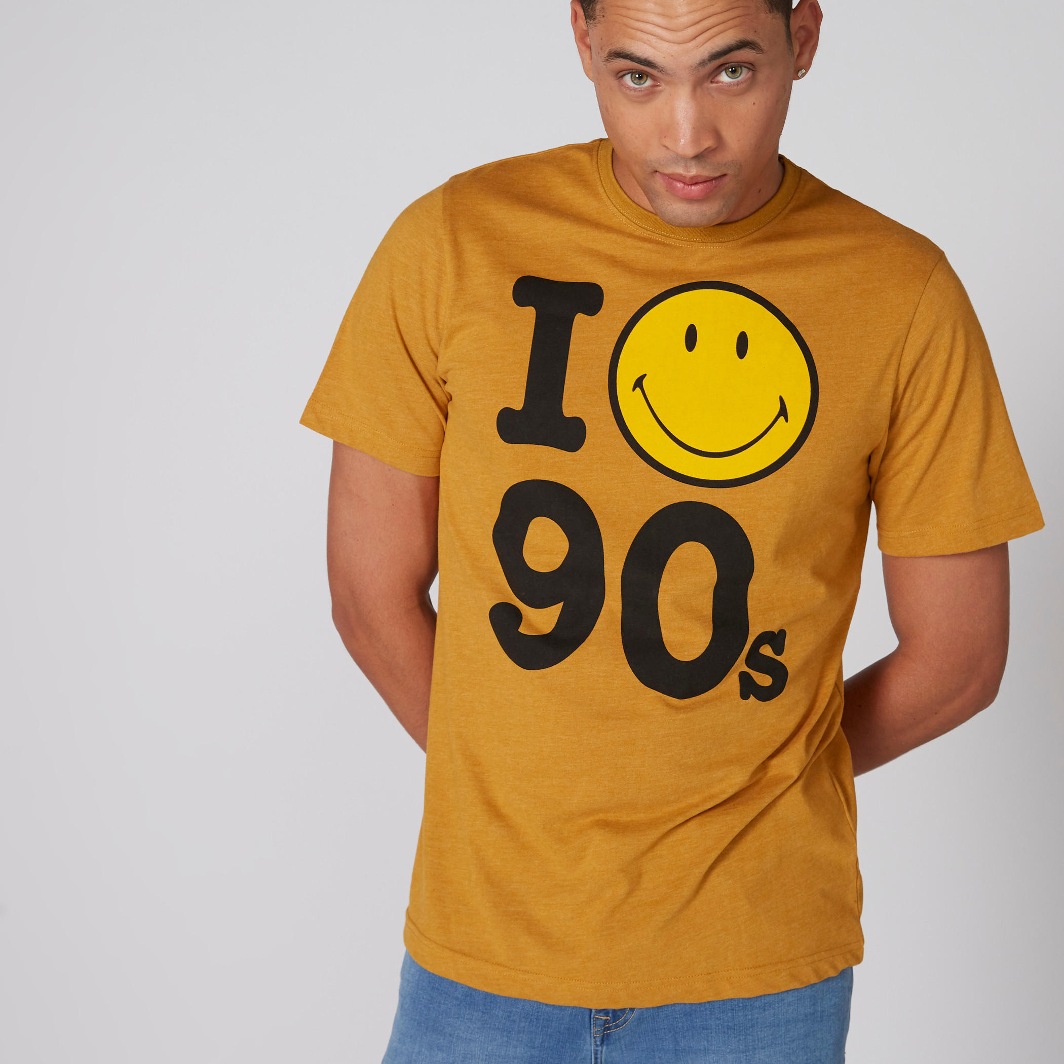 Smiley World Printed T-Shirt with Crew Neck-men-clothing-tshirtsandpolos-tshirts-image-1