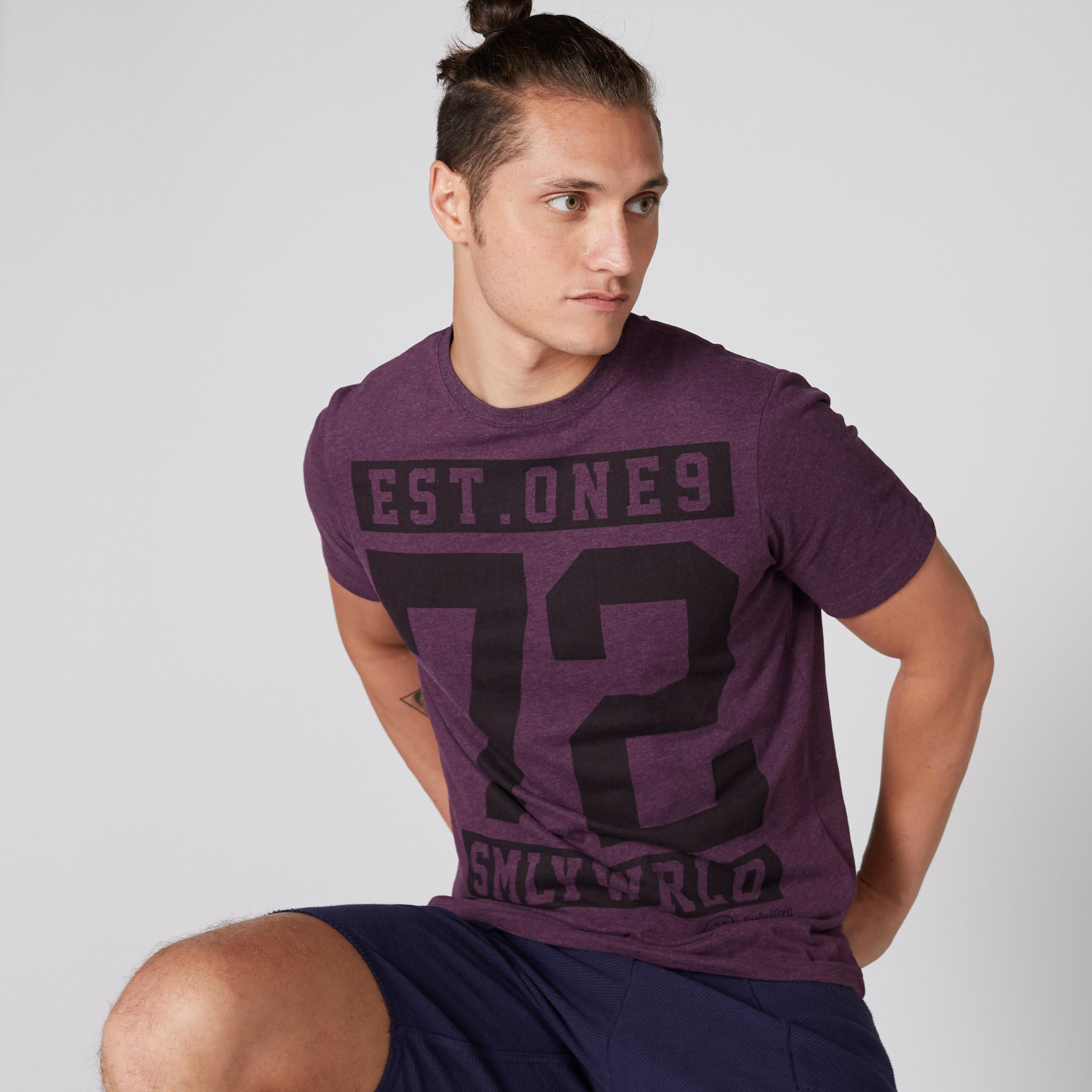 تيشيرت بياقة مستديرة وأكمام قصيرة وطبعات سمايلي وورلد-men-clothing-tshirtsandpolos-tshirts-image-3