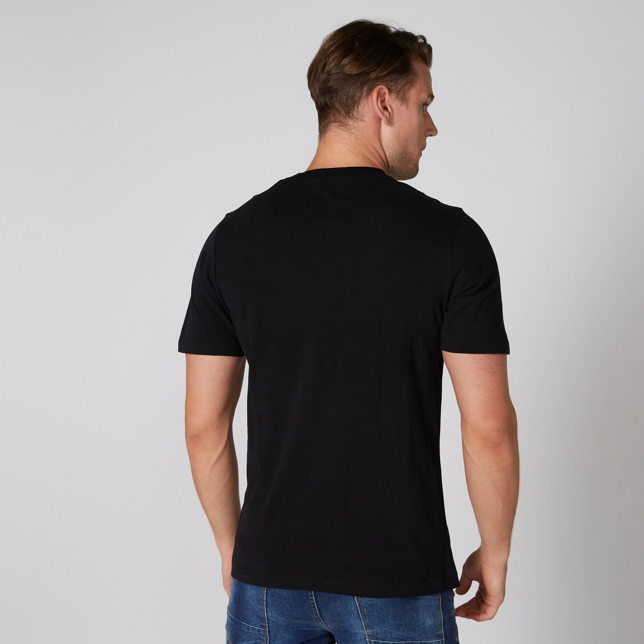 تيشيرت بياقة مستديرة وأكمام قصيرة وطبعات سمايلي وورلد-men-clothing-tshirtsandpolos-tshirts-image-2