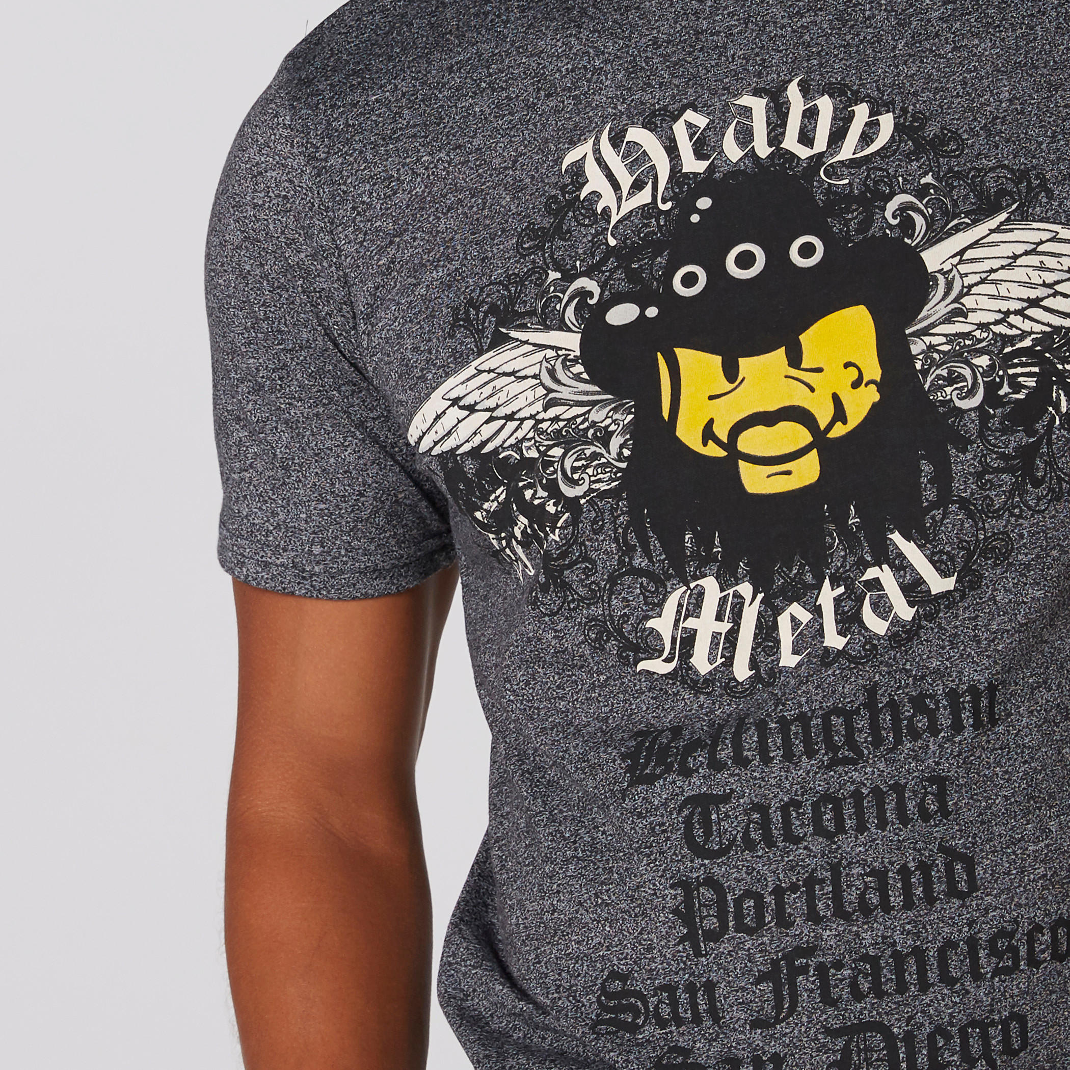 تيشيرت بياقة ضيّقة وأكمام قصيرة وطبعات سمايلي وورلد-men-clothing-tshirtsandpolos-tshirts-image-4