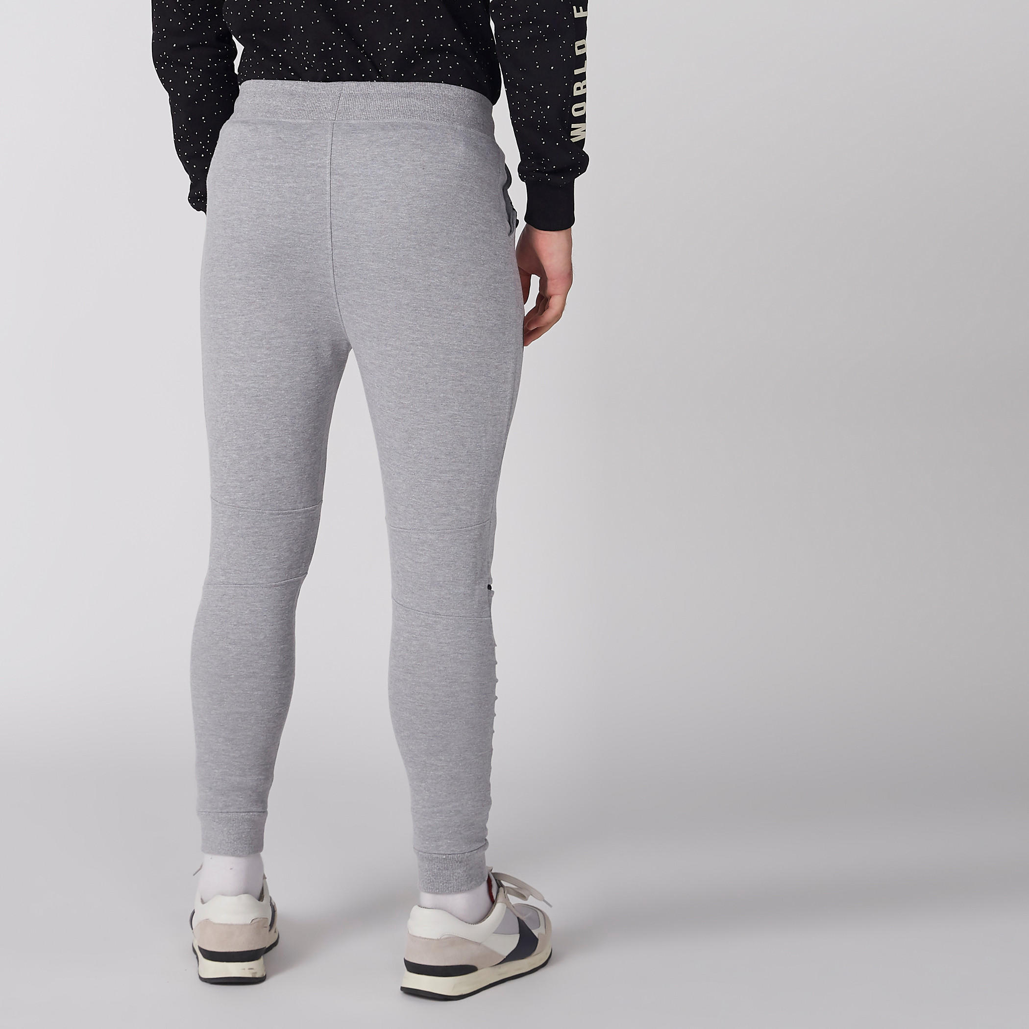 بنطال رياضي طويل بخصر مطاطي وطبعات من سمايلي وورلد-men-clothing-bottoms-joggers-image-5