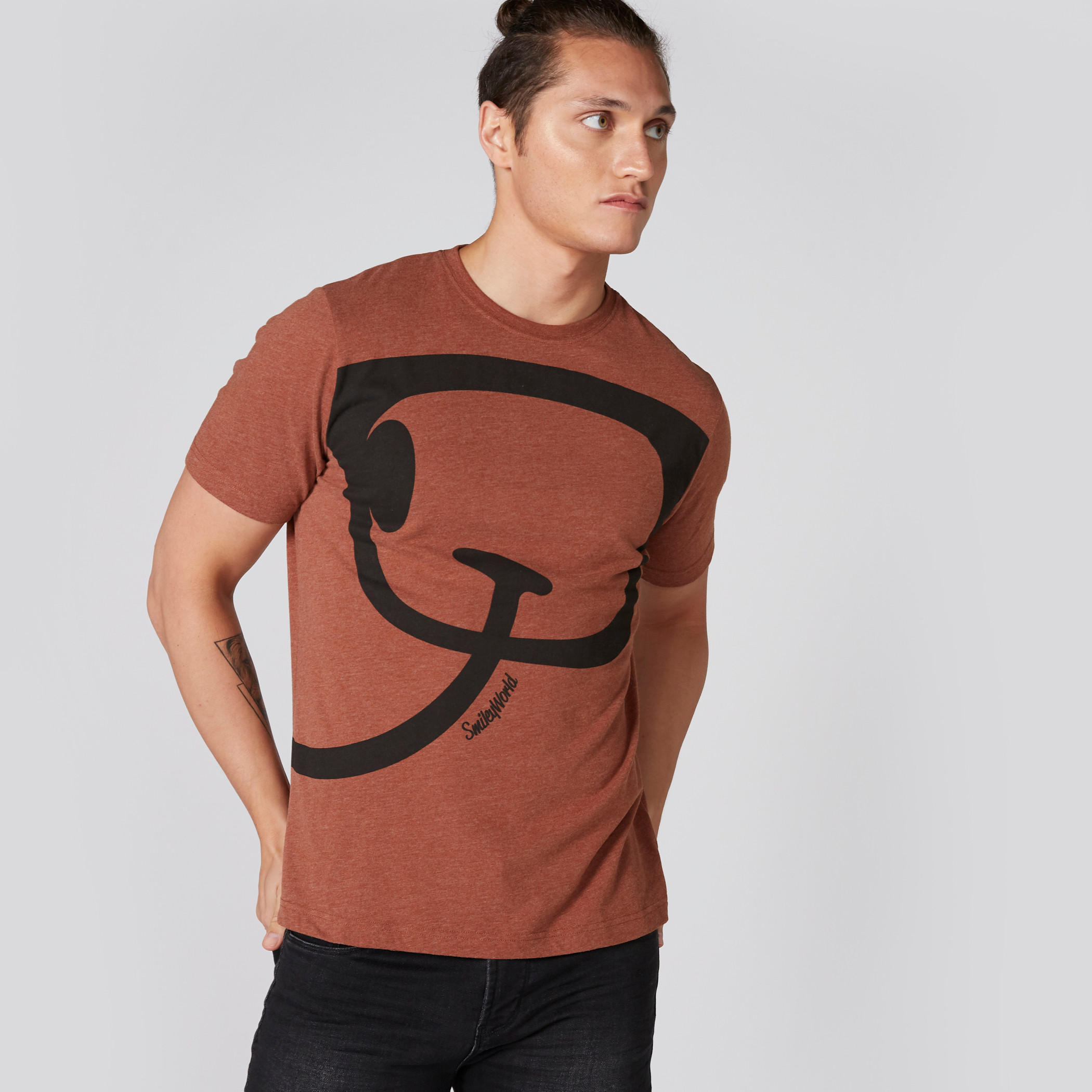Smiley World Printed T-Shirt with Crew Neck and Short Sleeves-men-clothing-tshirtsandpolos-tshirts-image-3