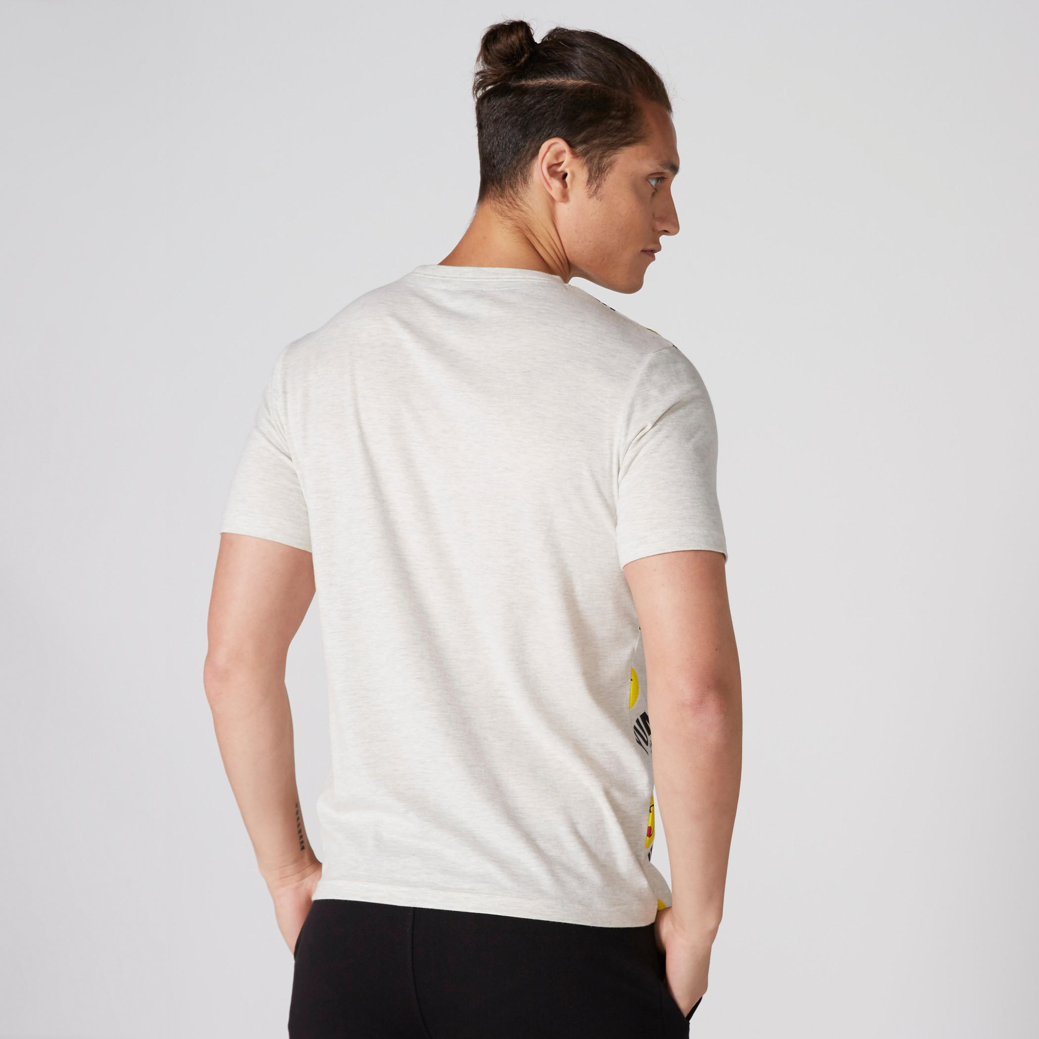 Smiley World Printed Crew Neck T-Shirt with Short Sleeves-men-clothing-tshirtsandpolos-tshirts-image-2