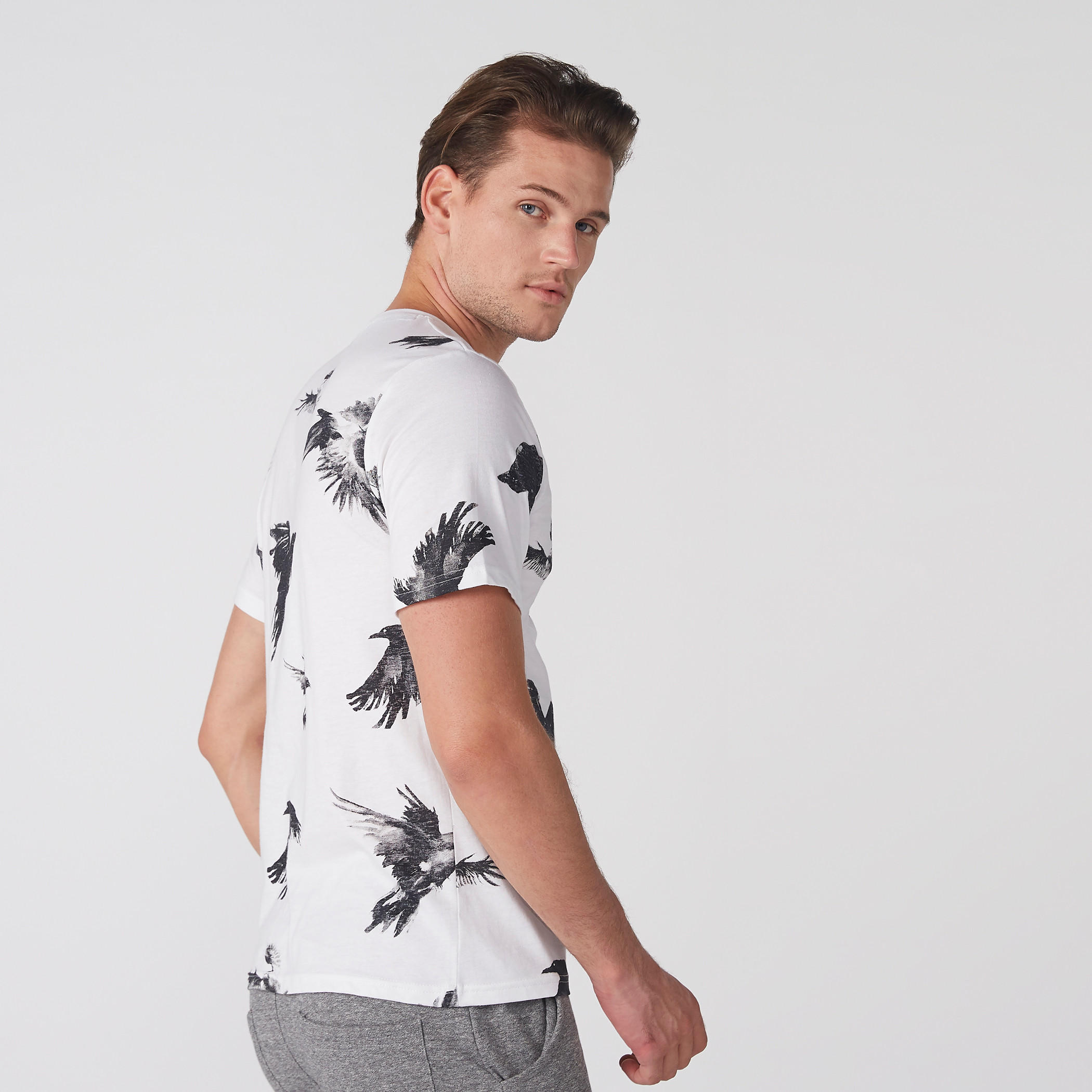 Smiley World Printed T-Shirt with Crew Neck and Short Sleeves-men-clothing-tshirtsandpolos-tshirts-image-3
