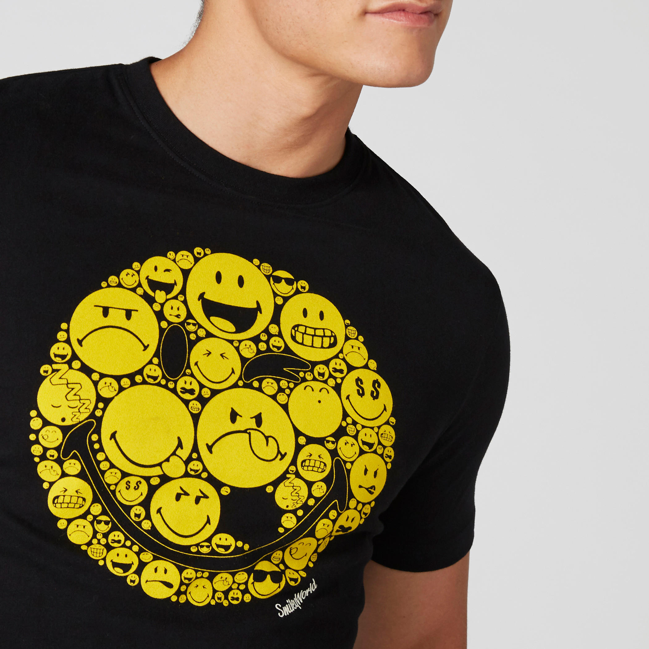 Smiley World Printed T-Shirt with Crew Neck and Short Sleeves-men-clothing-tshirtsandpolos-tshirts-image-4