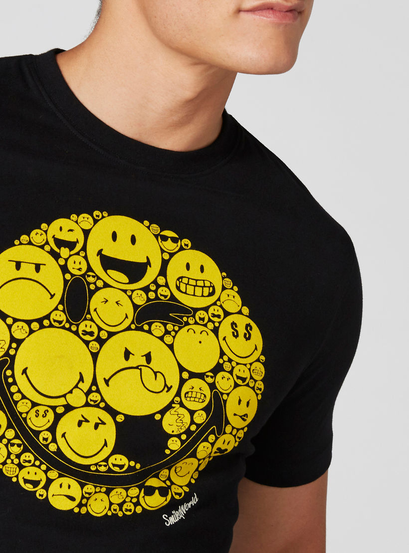 Smiley World Printed T-Shirt with Crew Neck and Short Sleeves-men-clothing-tshirtsandpolos-tshirts-image-4