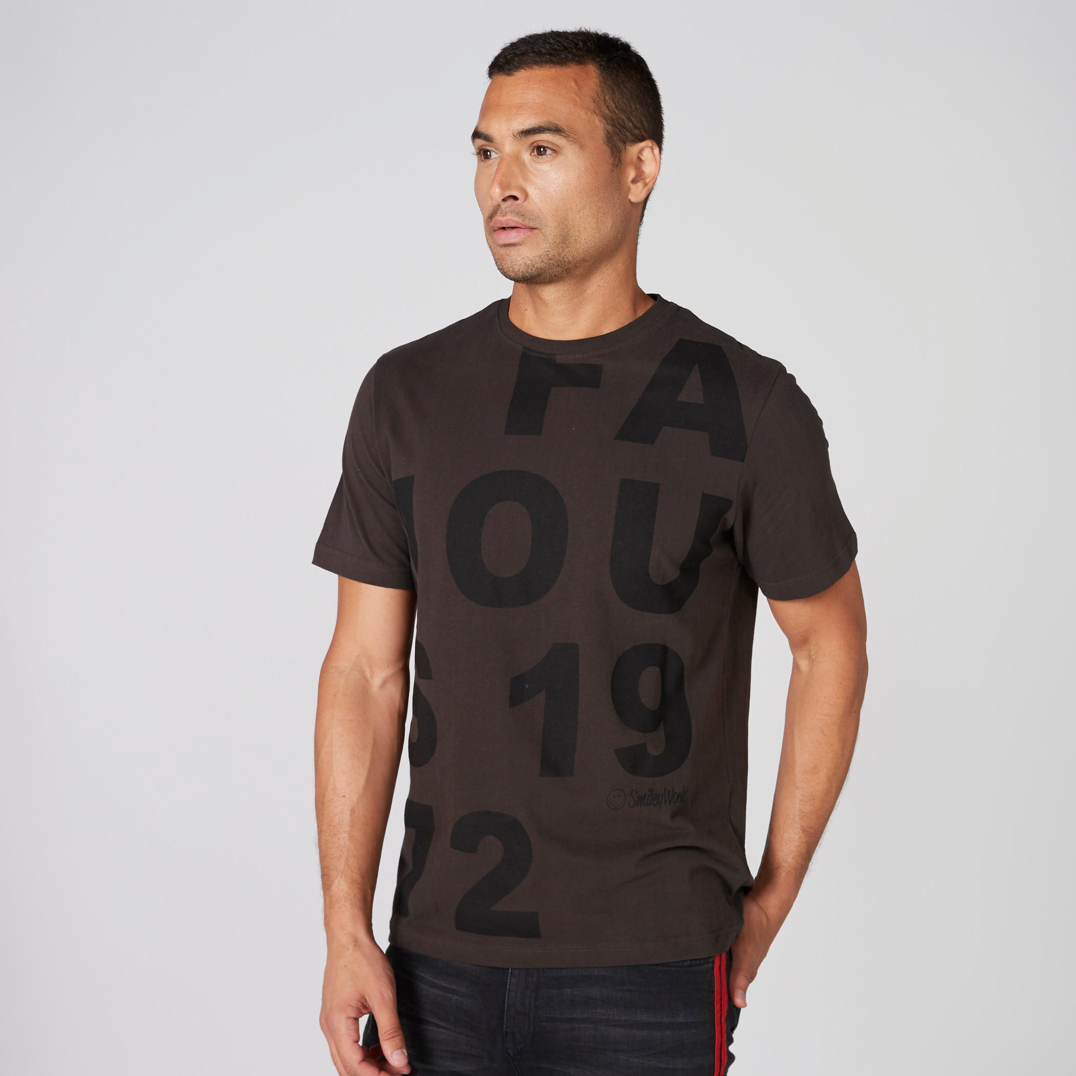 Smiley World Printed T-Shirt with Crew Neck and Short Sleeves-men-clothing-tshirtsandpolos-tshirts-image-3