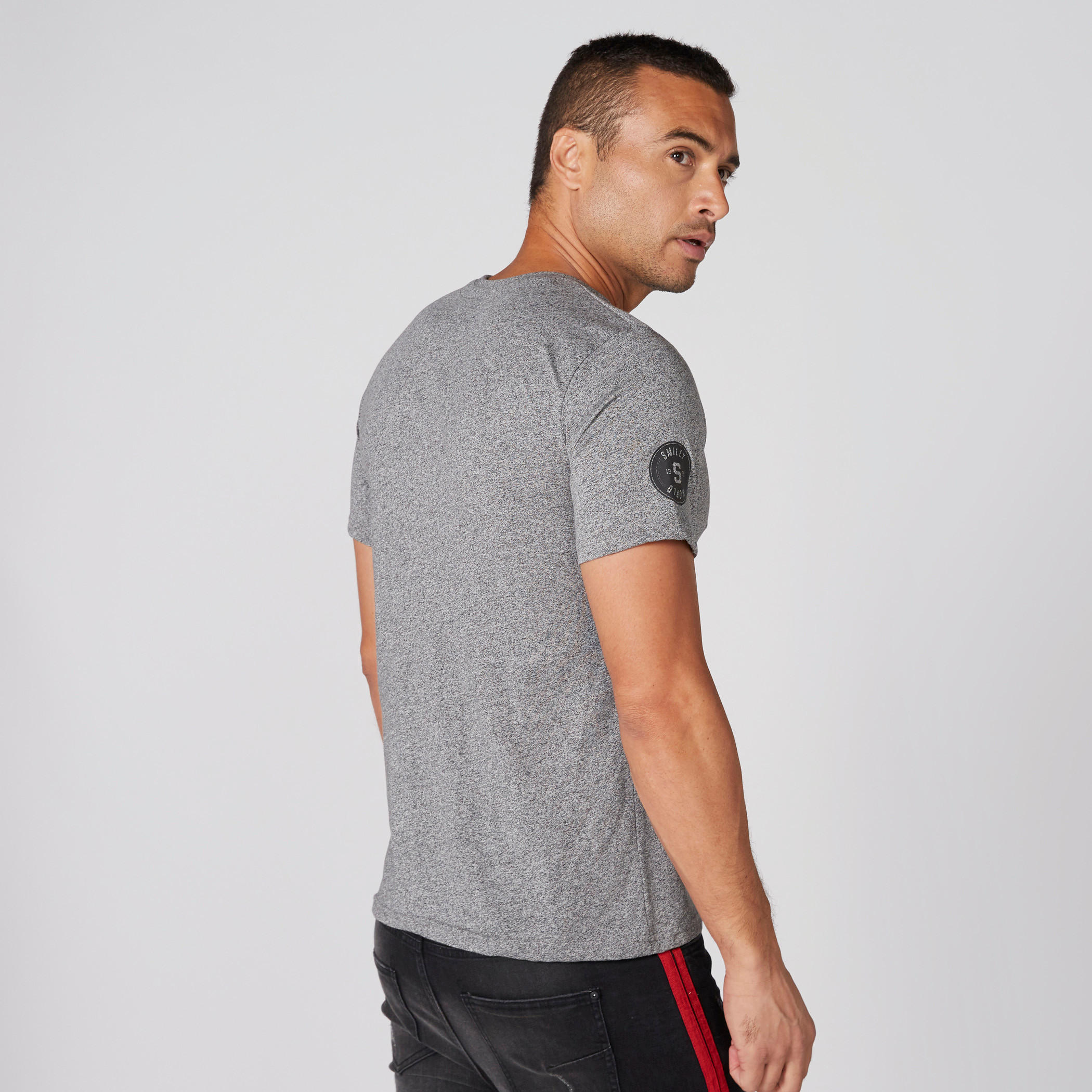 Smiley World Printed T-Shirt with Crew Neck and Short Sleeves-men-clothing-tshirtsandpolos-tshirts-image-2