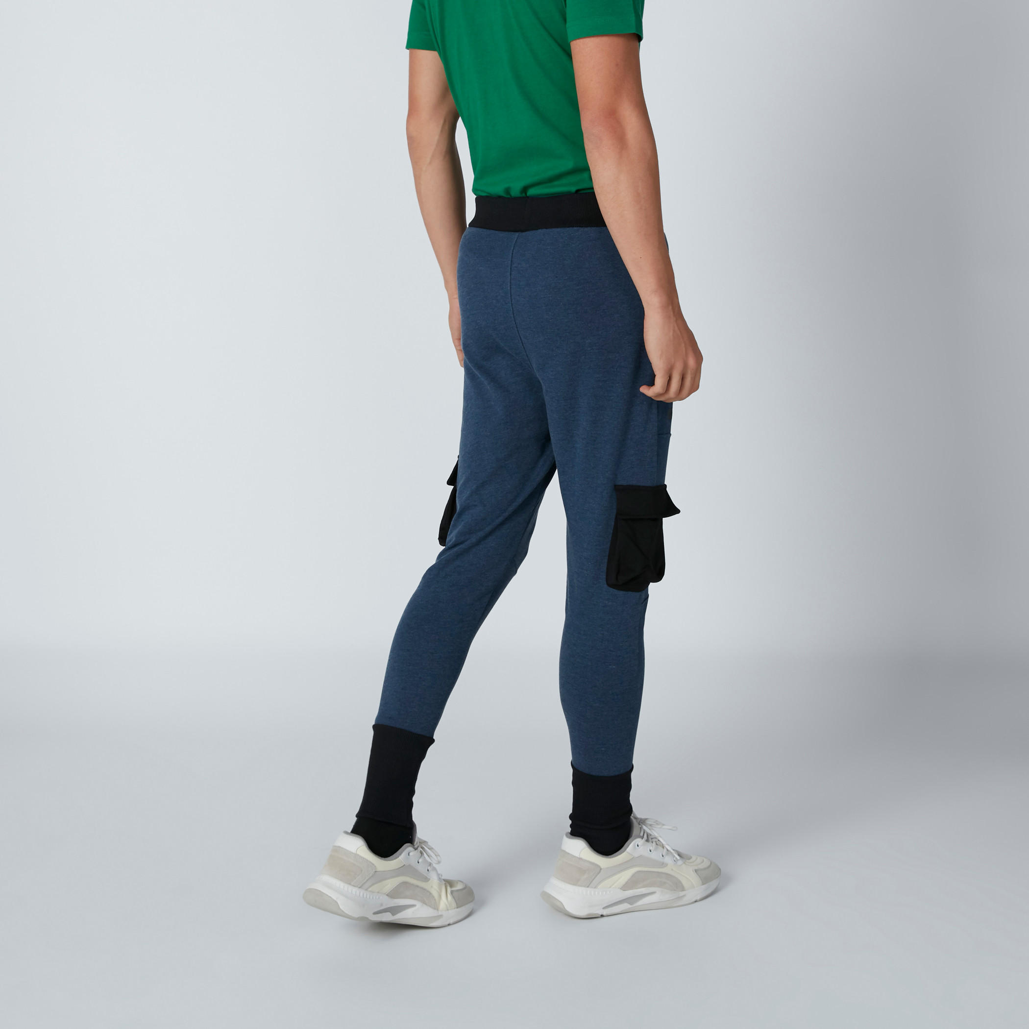 بنطال رياضي بأساور واسعة وجيوب وطبعات سمايلي وورلد-men-clothing-bottoms-joggers-image-3