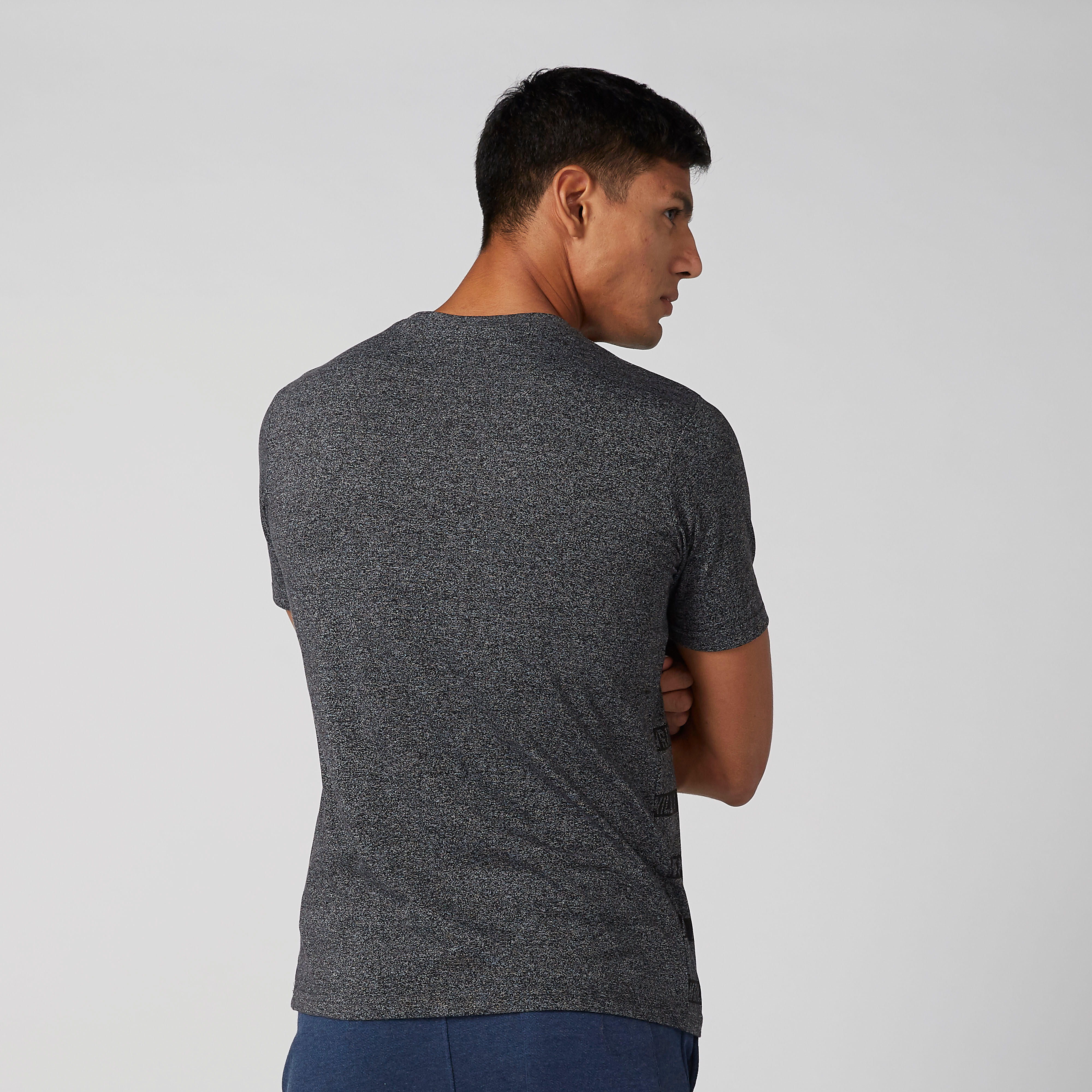 تيشيرت بياقة مستديرة وأكمام قصيرة وطبعات مقلّمة سمايلي وورلد-men-clothing-tshirtsandpolos-tshirts-image-3