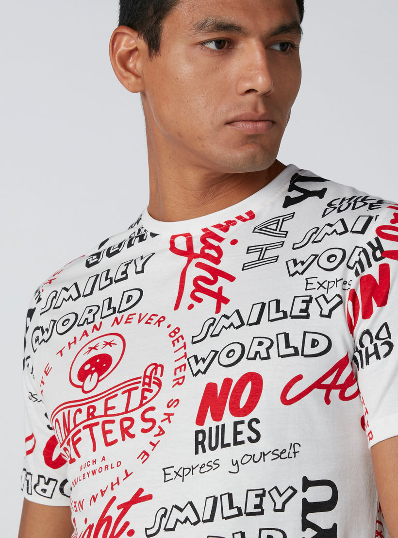 Smiley World Printed T-Shirt with Short Sleeves-men-clothing-tshirtsandpolos-tshirts-image-4