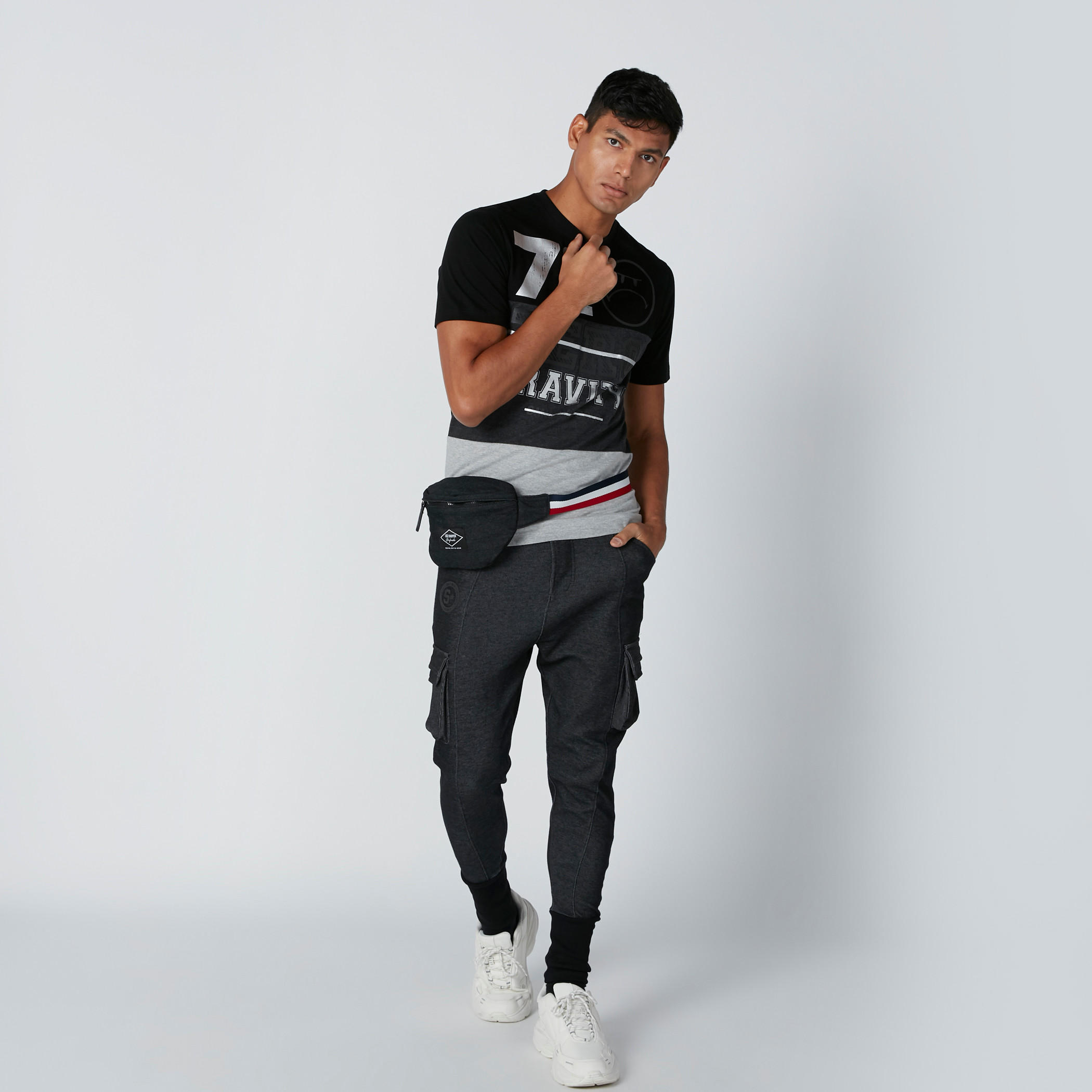 Smiley World Printed Jog Pants with Pocket Detail and Wide Cuffs-men-clothing-bottoms-trousersandchinos-trousers-image-1