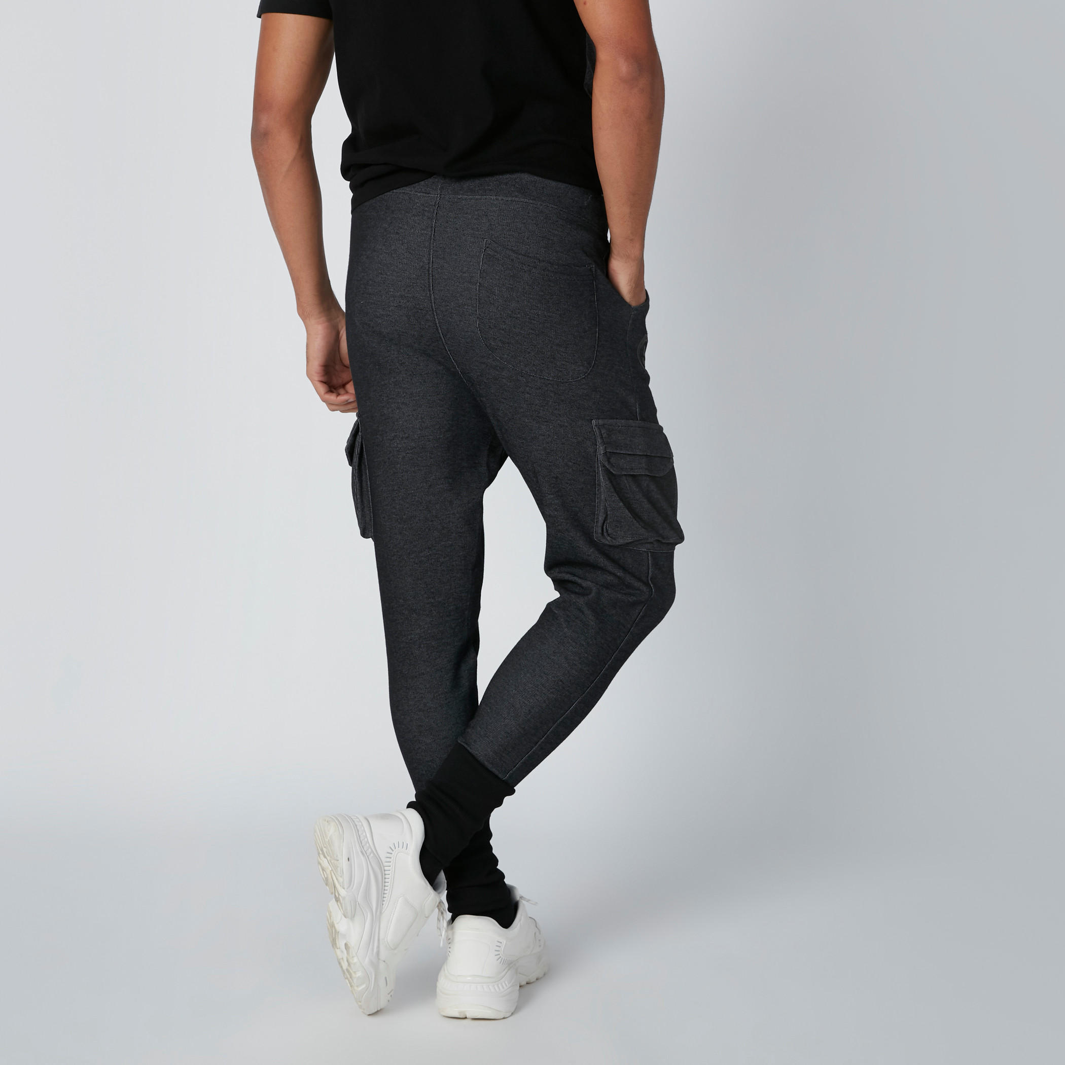 Smiley World Printed Jog Pants with Pocket Detail and Wide Cuffs-men-clothing-bottoms-trousersandchinos-trousers-image-2