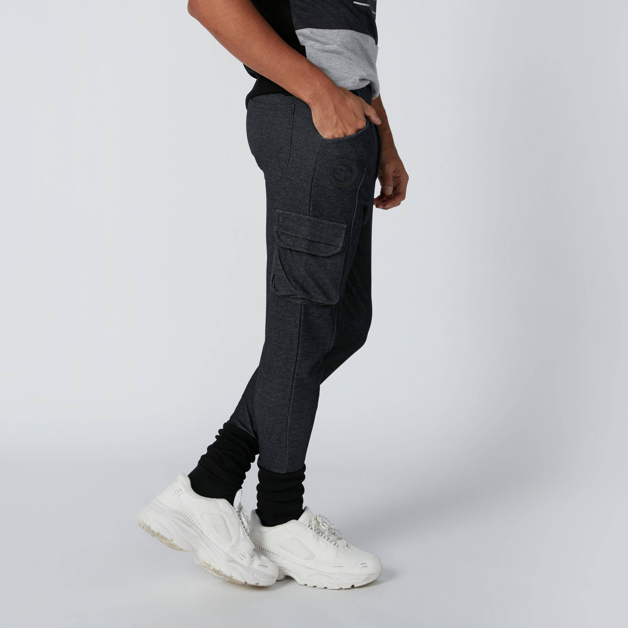 Smiley World Printed Jog Pants with Pocket Detail and Wide Cuffs-men-clothing-bottoms-trousersandchinos-trousers-image-5