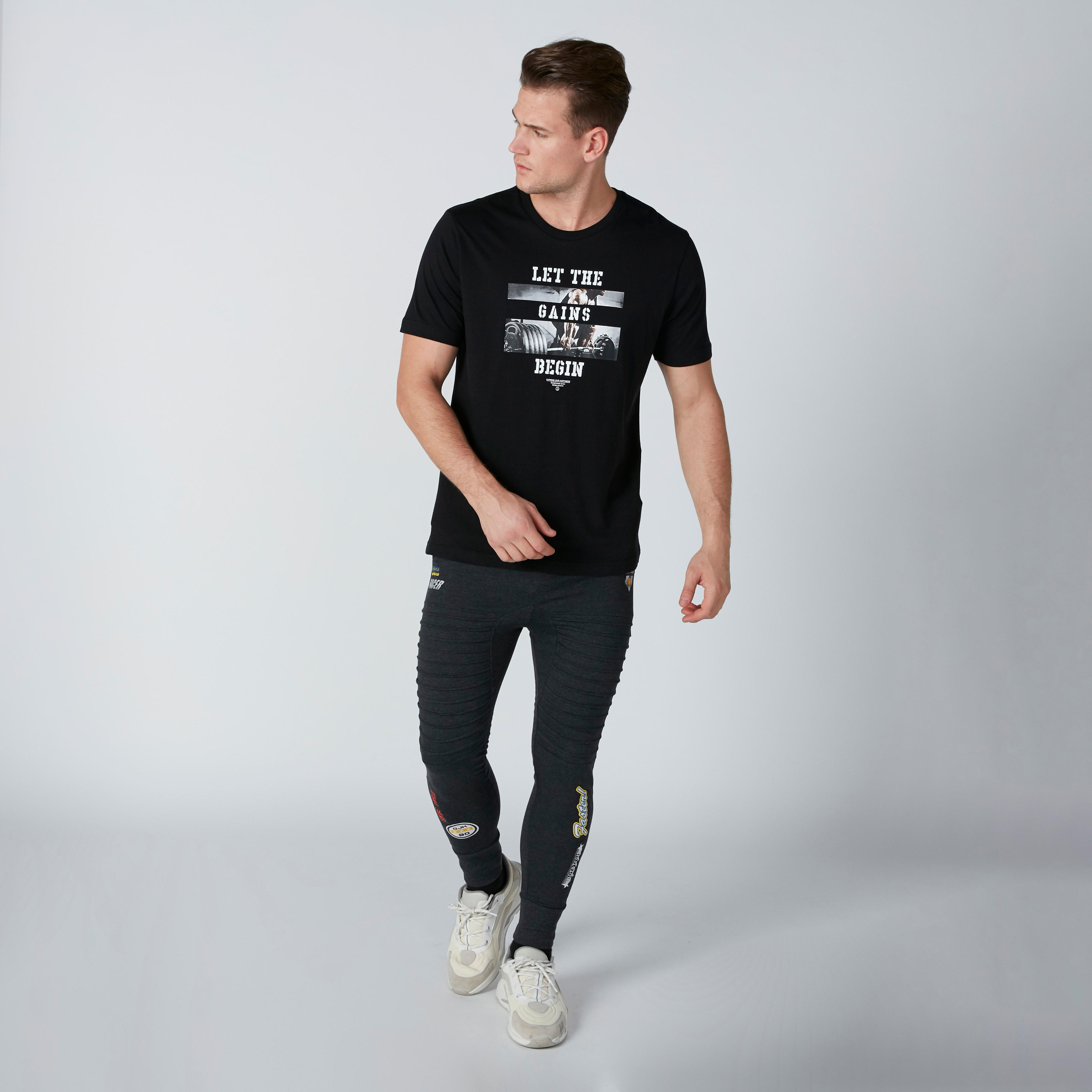Smiley World Printed Jog Pants in Slim Fit-men-clothing-bottoms-joggers-image-1