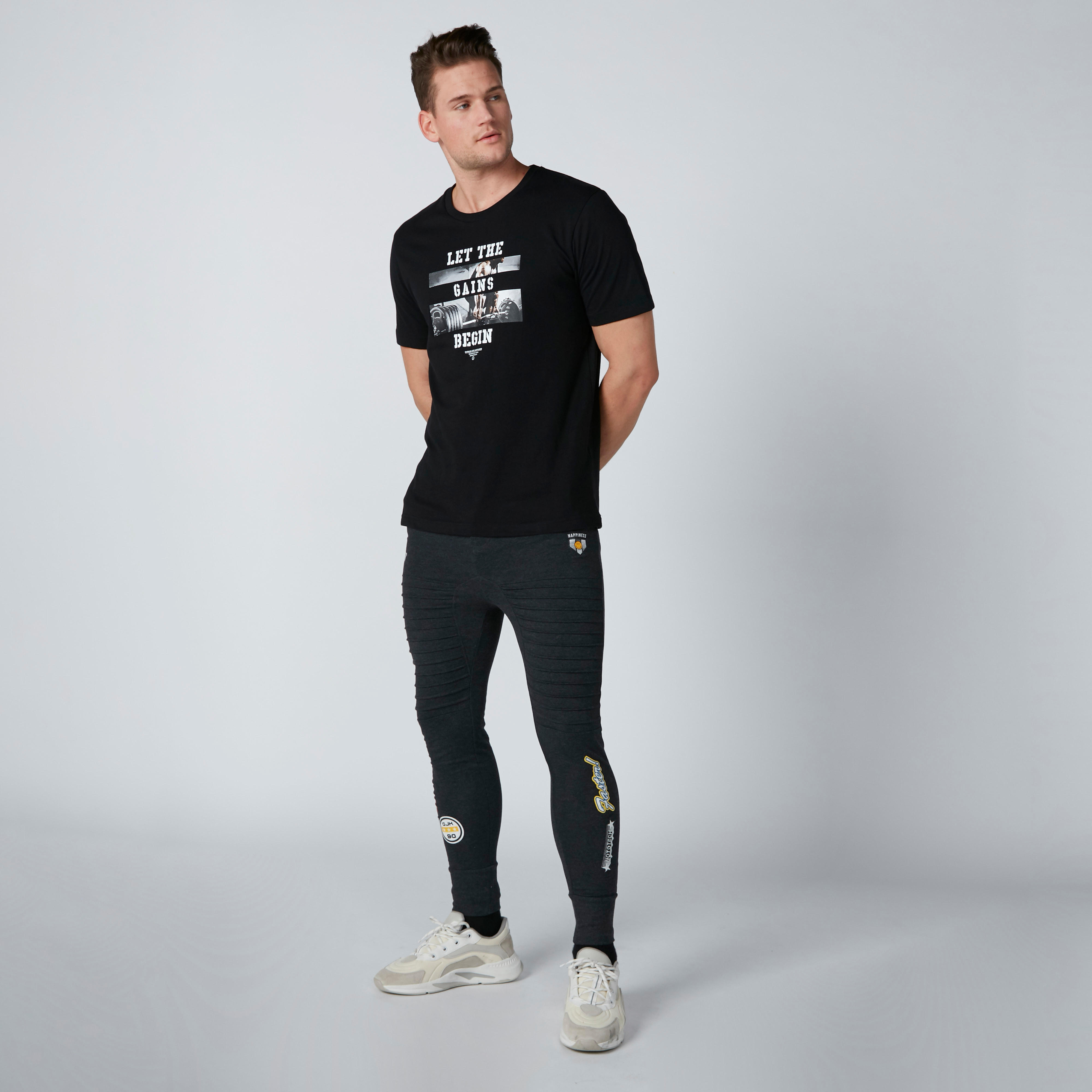 Smiley World Printed Jog Pants in Slim Fit-men-clothing-bottoms-joggers-image-3