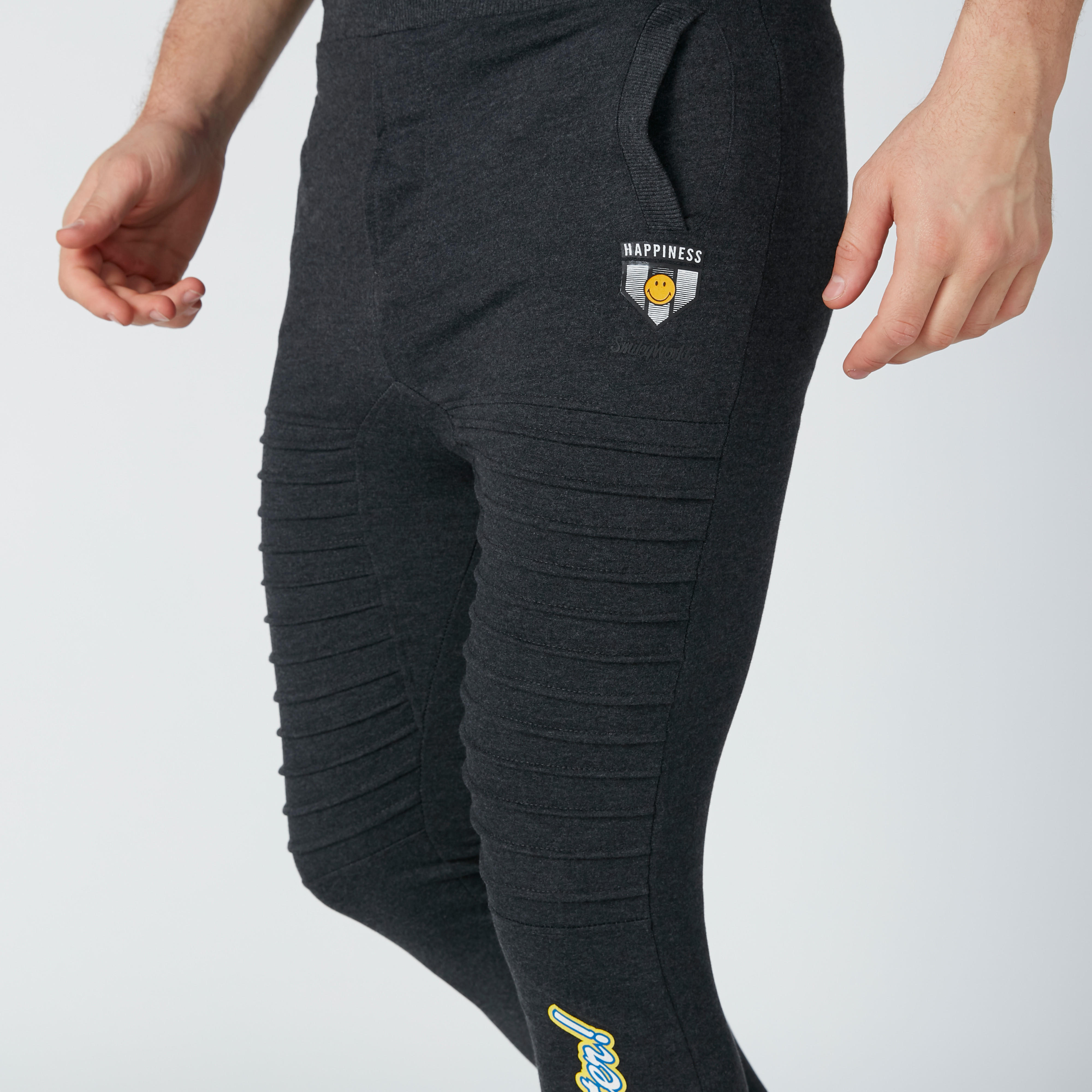 Smiley World Printed Jog Pants in Slim Fit-men-clothing-bottoms-joggers-image-5