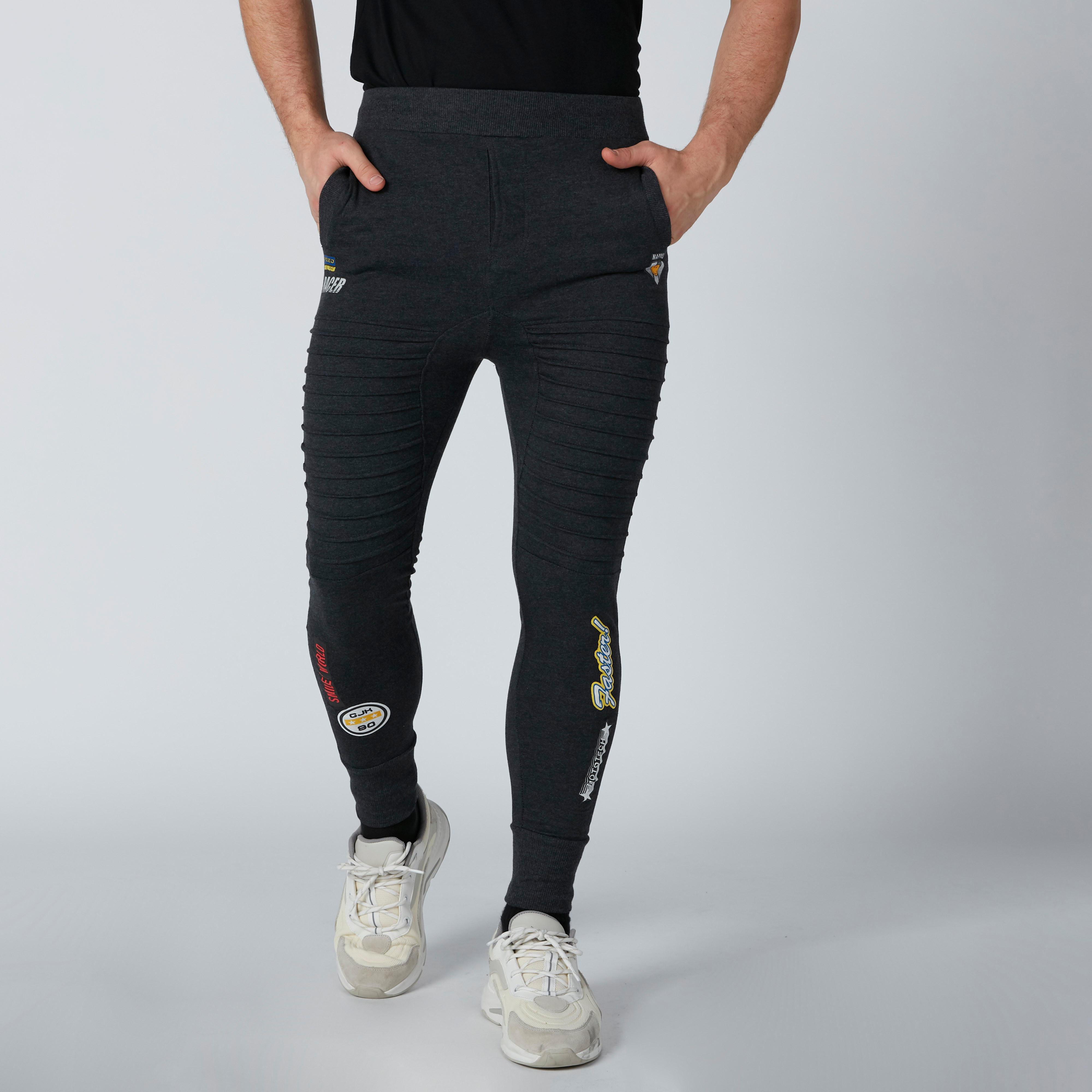 Smiley World Printed Jog Pants in Slim Fit-men-clothing-bottoms-joggers-image-6