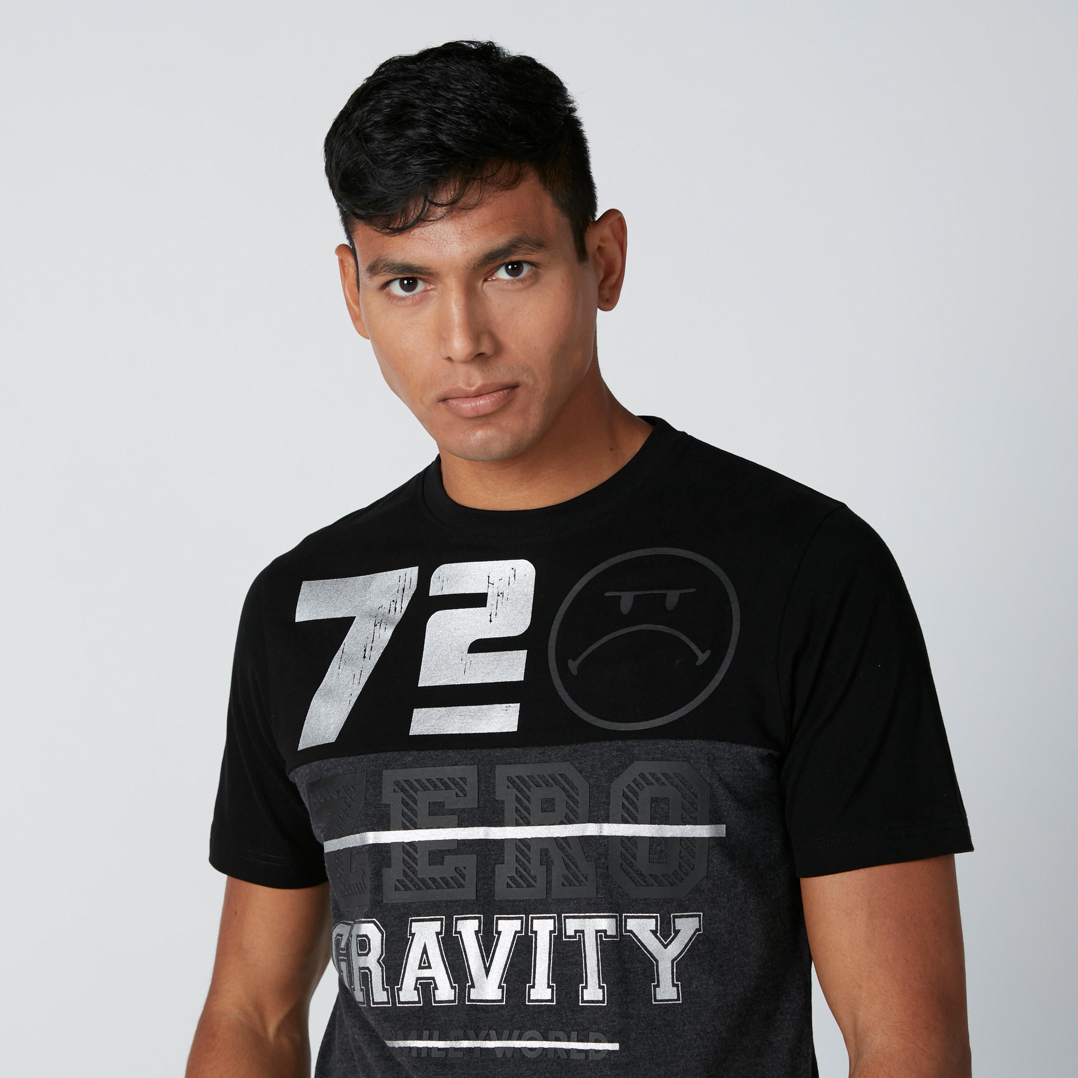 Smiley World Printed T-Shirt with Crew Neck and Short Sleeves-men-clothing-tshirtsandpolos-tshirts-image-3