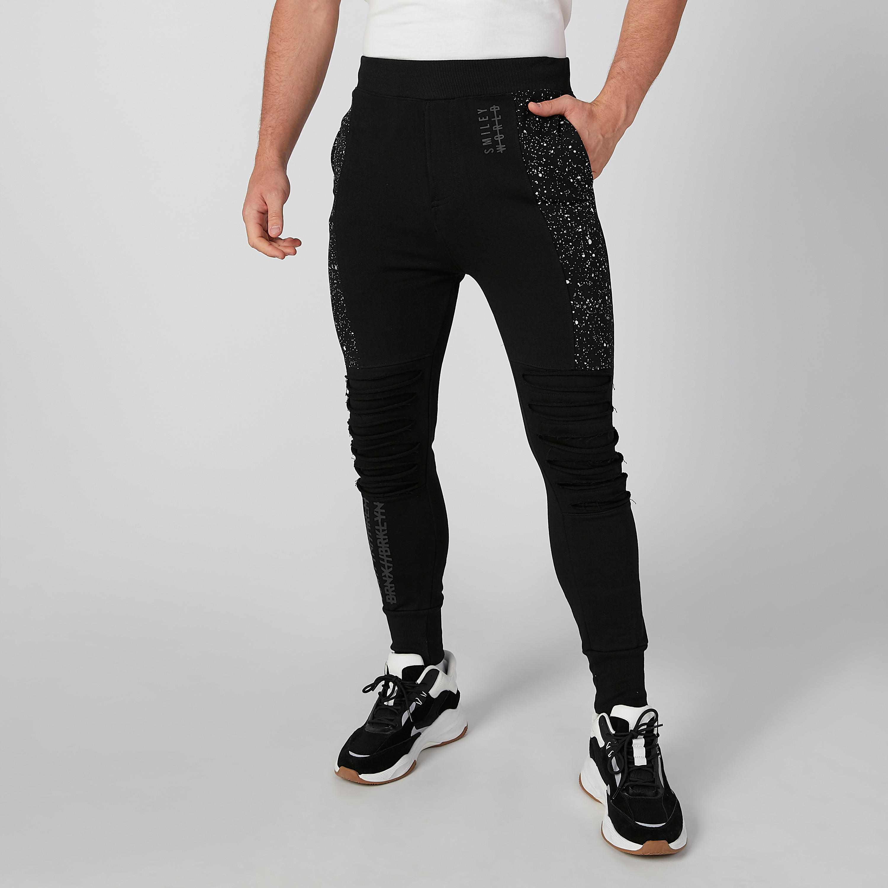 Smiley World Printed Jog Pants with Pocket Detail-men-clothing-bottoms-joggers-image-3