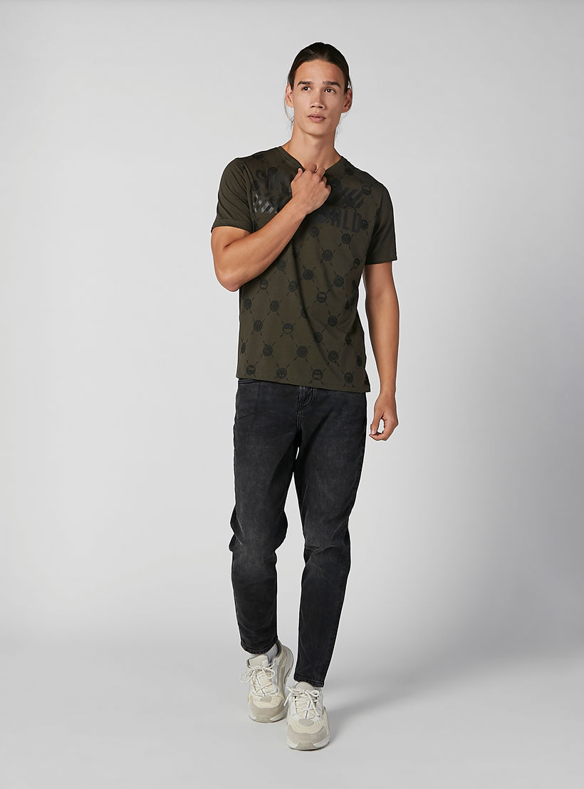 Smiley World Slim Fit Printed T-shirt with Crew Neck and Short Sleeves-men-clothing-tshirtsandpolos-tshirts-image-3