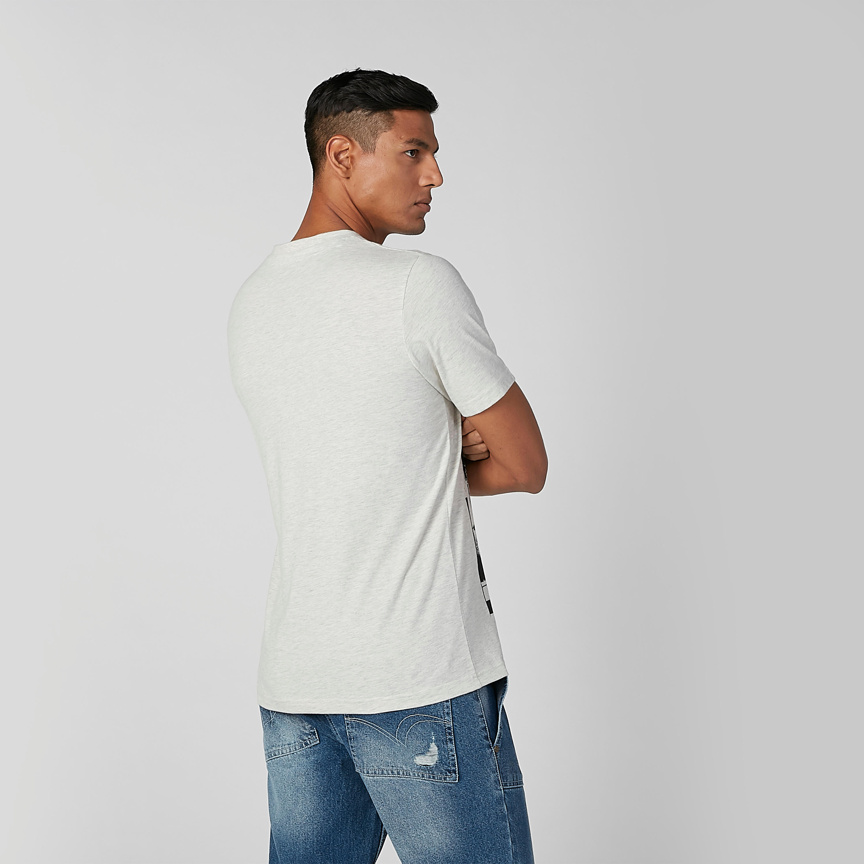 Sustainable Smiley World Slim Fit Printed T-shirt with Crew Neck-men-clothing-tshirtsandpolos-tshirts-image-4