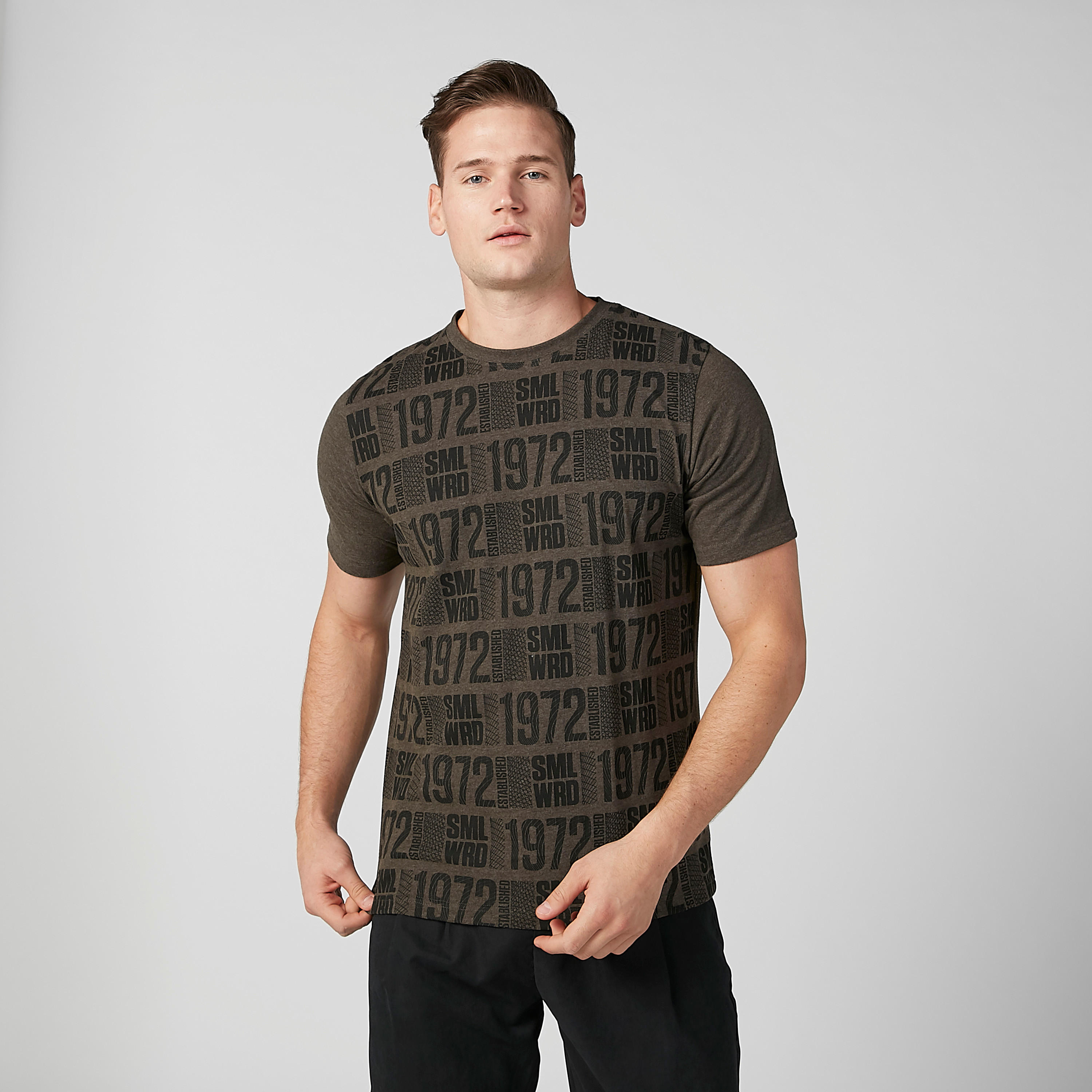 Sustainable Smiley World Printed T-shirt with Crew Neck-men-clothing-tshirtsandpolos-tshirts-image-1