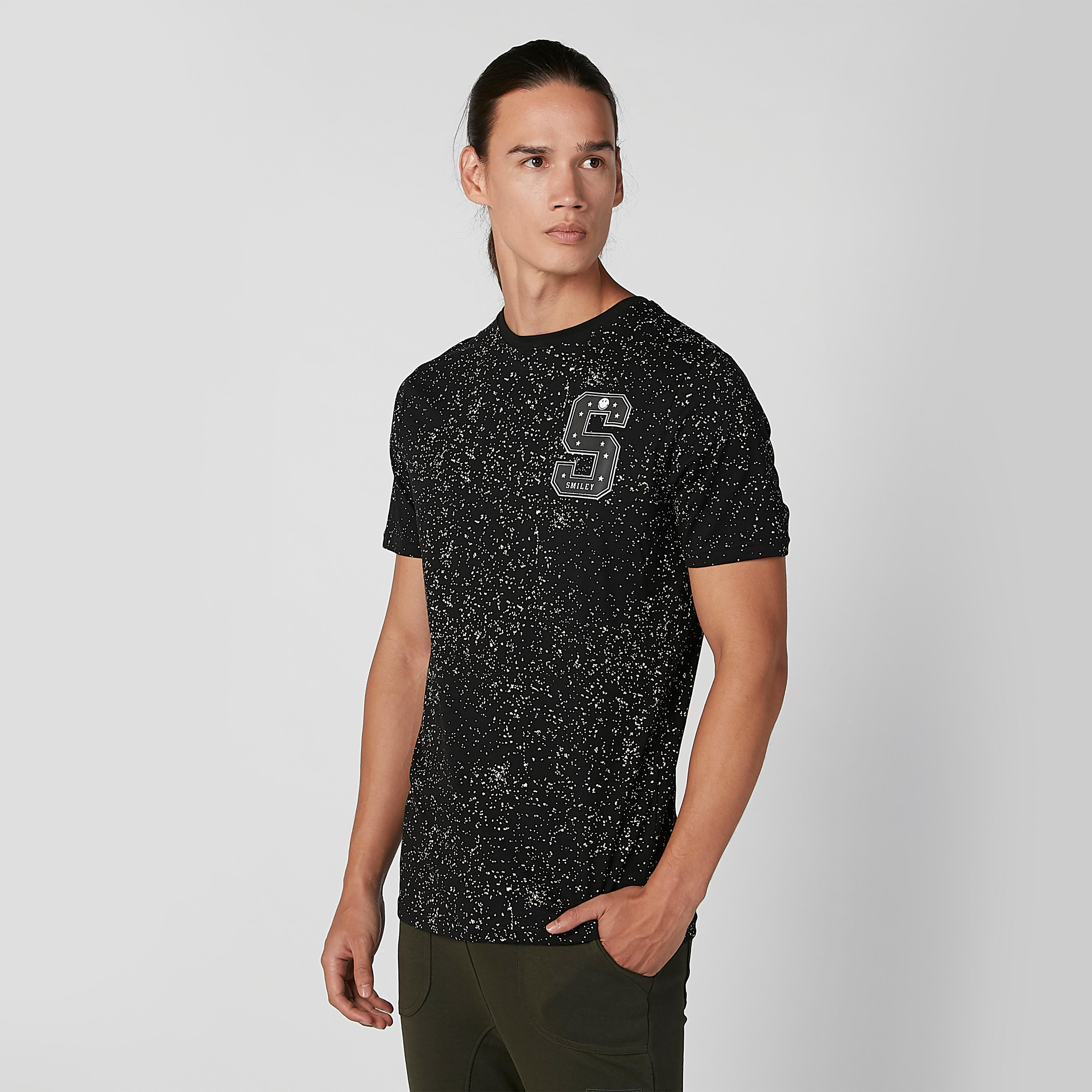 Sustainable Smiley World Printed T-shirt with Crew Neck-men-clothing-tshirtsandpolos-tshirts-image-1