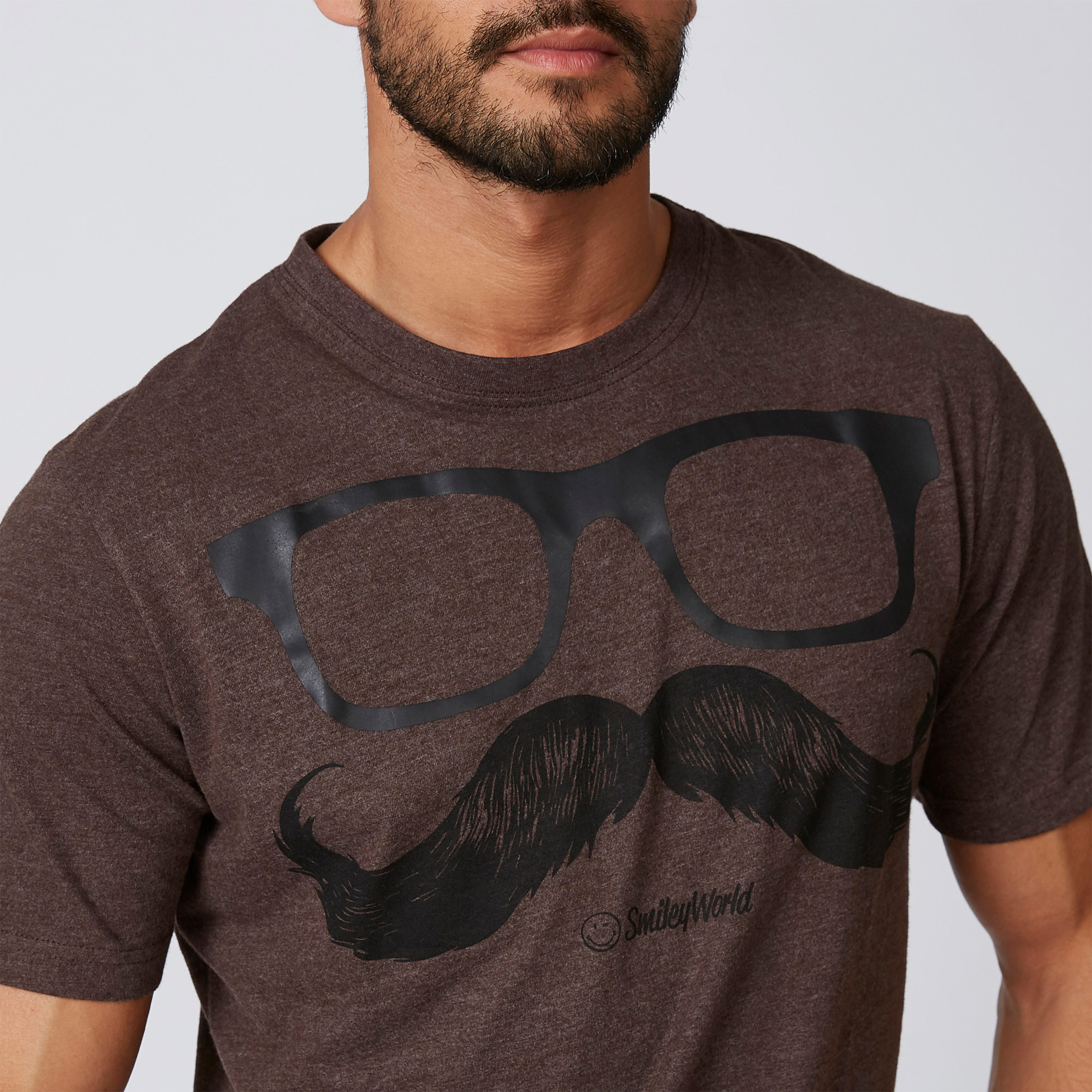 Sustainable Smiley World Slim Fit Printed T-shirt with Crew Neck-men-clothing-tshirtsandpolos-tshirts-image-5