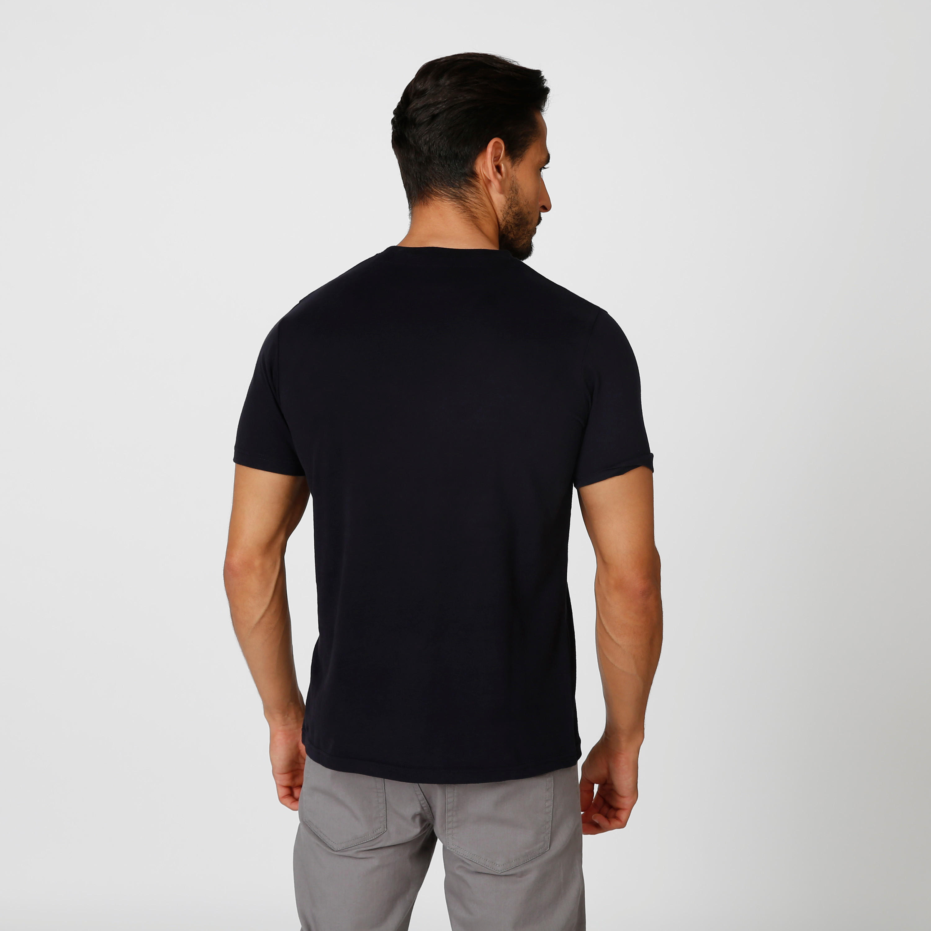 تيشيرت مستدام بياقة مستديرة وطبعات سمايلي وورلد-men-clothing-tshirtsandpolos-tshirts-image-4