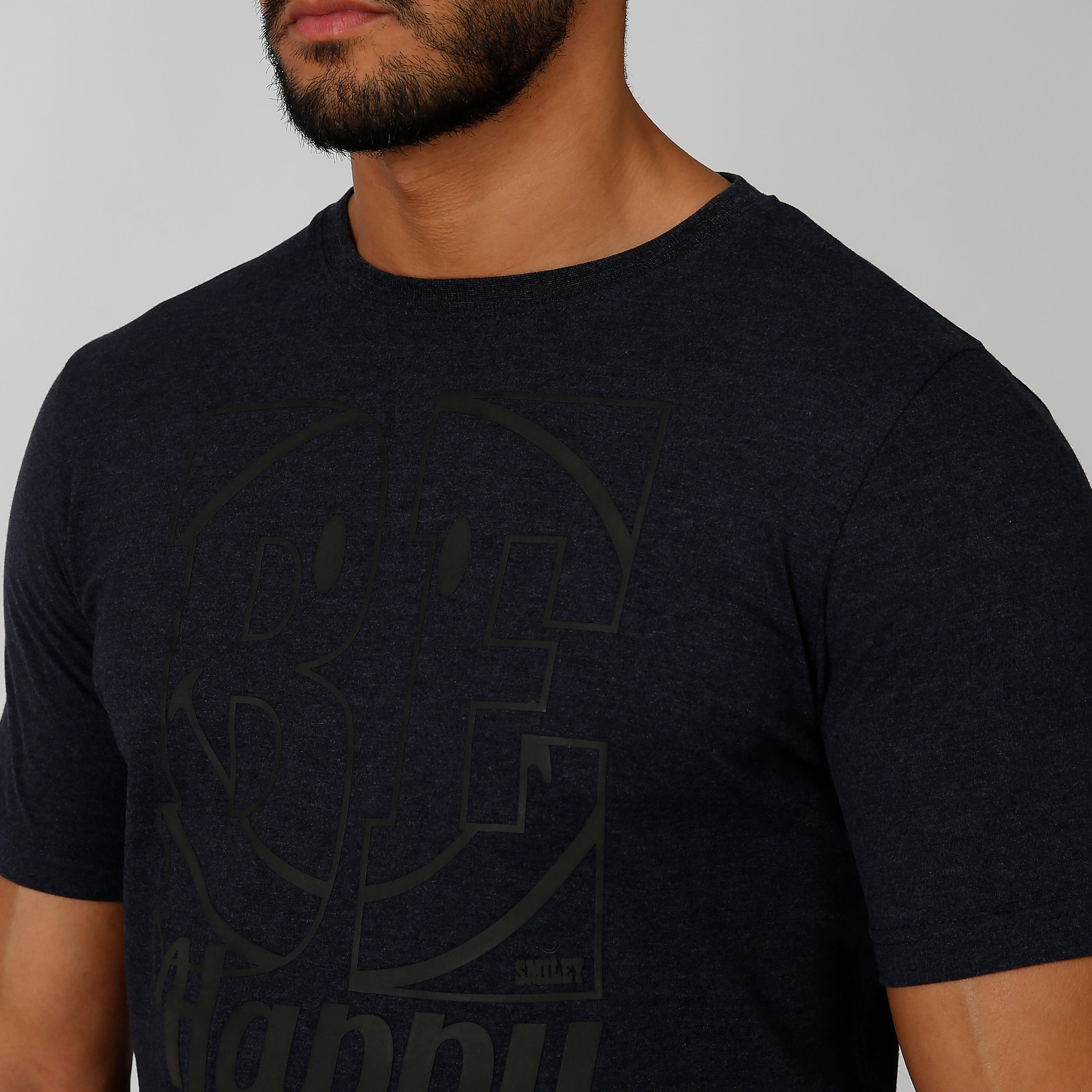 تيشيرت مستدام سليم بياقة مستديرة وطبعات سمايلي وورلد -men-clothing-tshirtsandpolos-tshirts-image-5