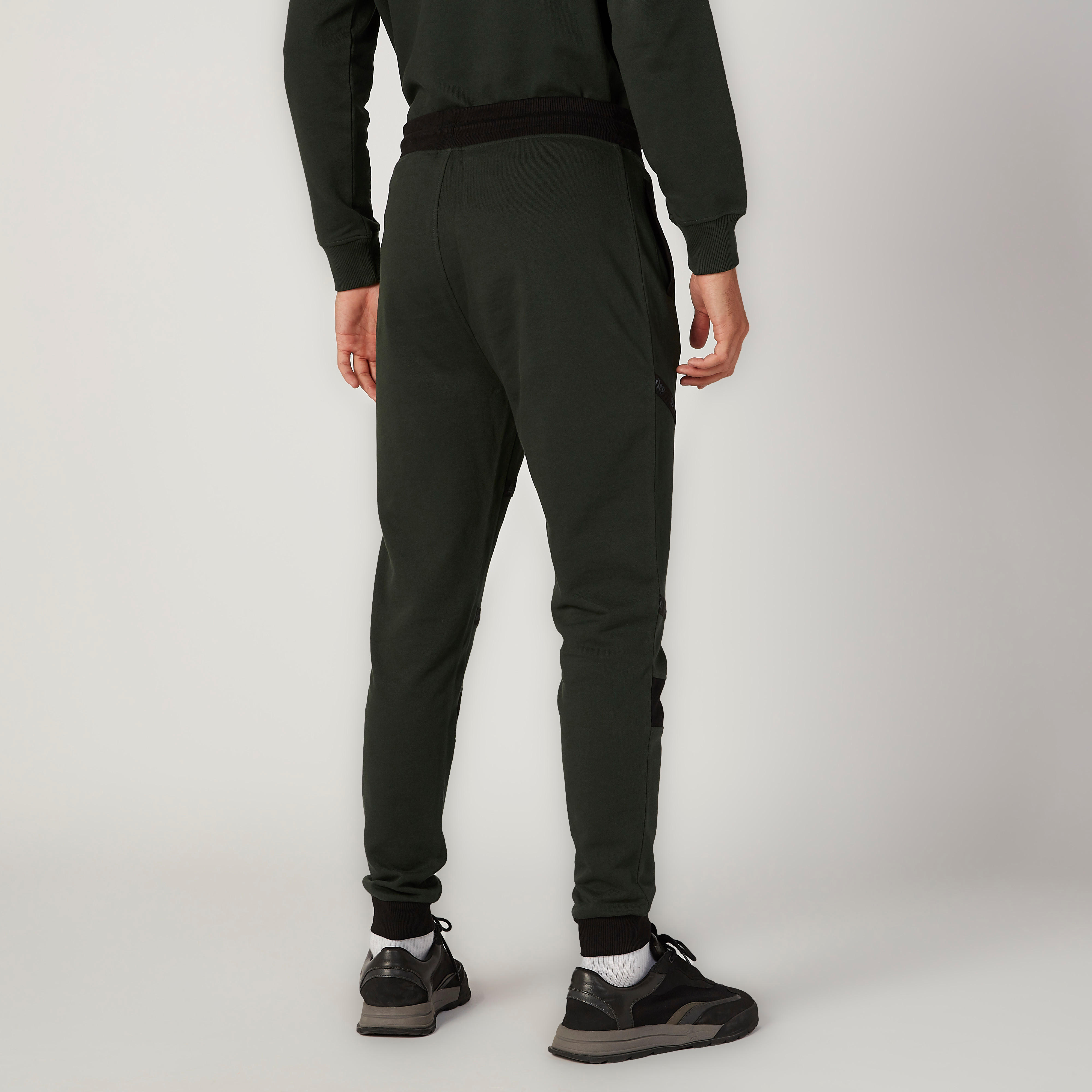 بنطلون رياضي مستدام سليم بخصر متوسط الارتفاع وطبعات سمايلي وورلد -men-clothing-bottoms-joggers-image-4