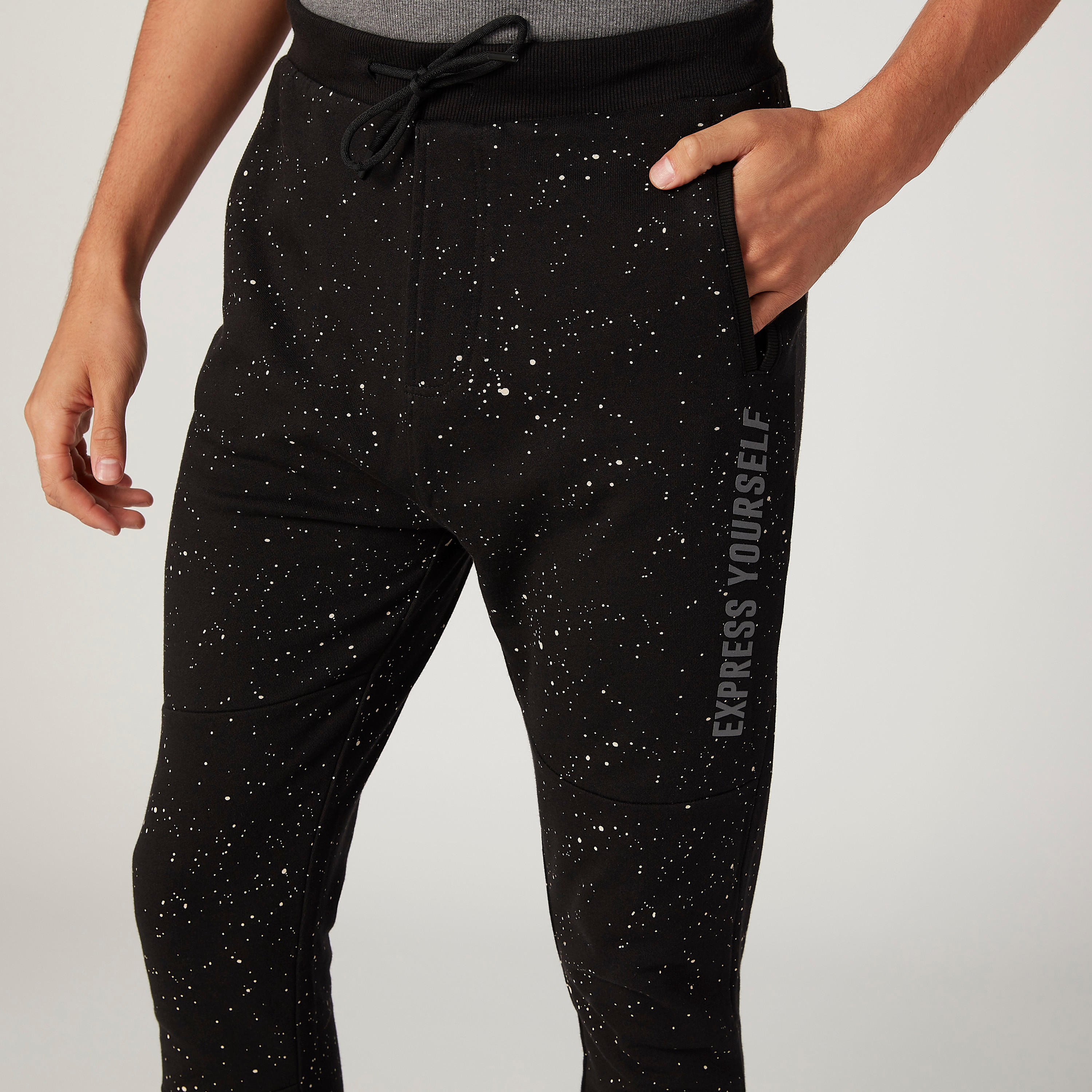Sustainable Smiley World Full Length Printed Jog Pants with Pockets-men-clothing-bottoms-joggers-image-3