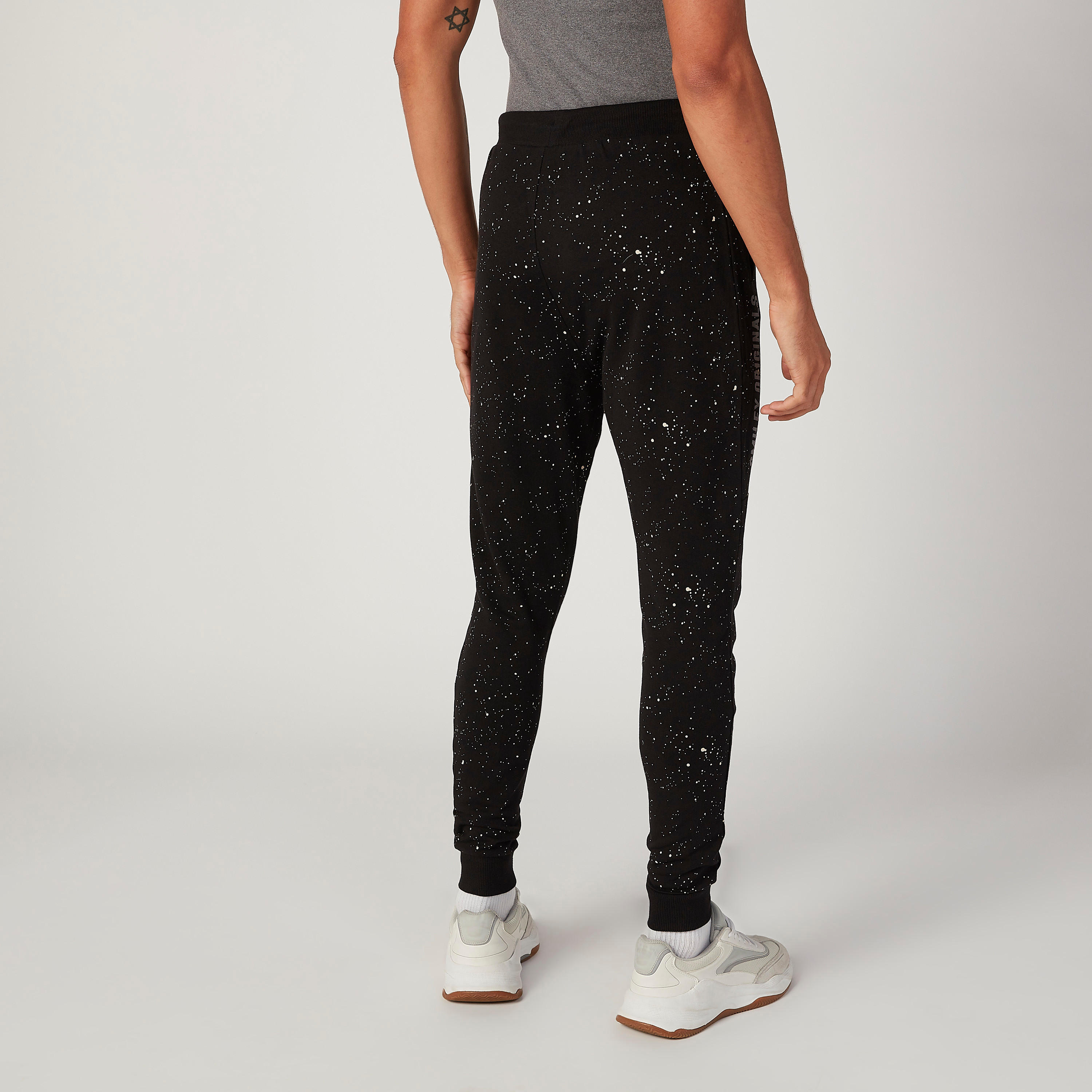 Sustainable Smiley World Full Length Printed Jog Pants with Pockets-men-clothing-bottoms-joggers-image-4